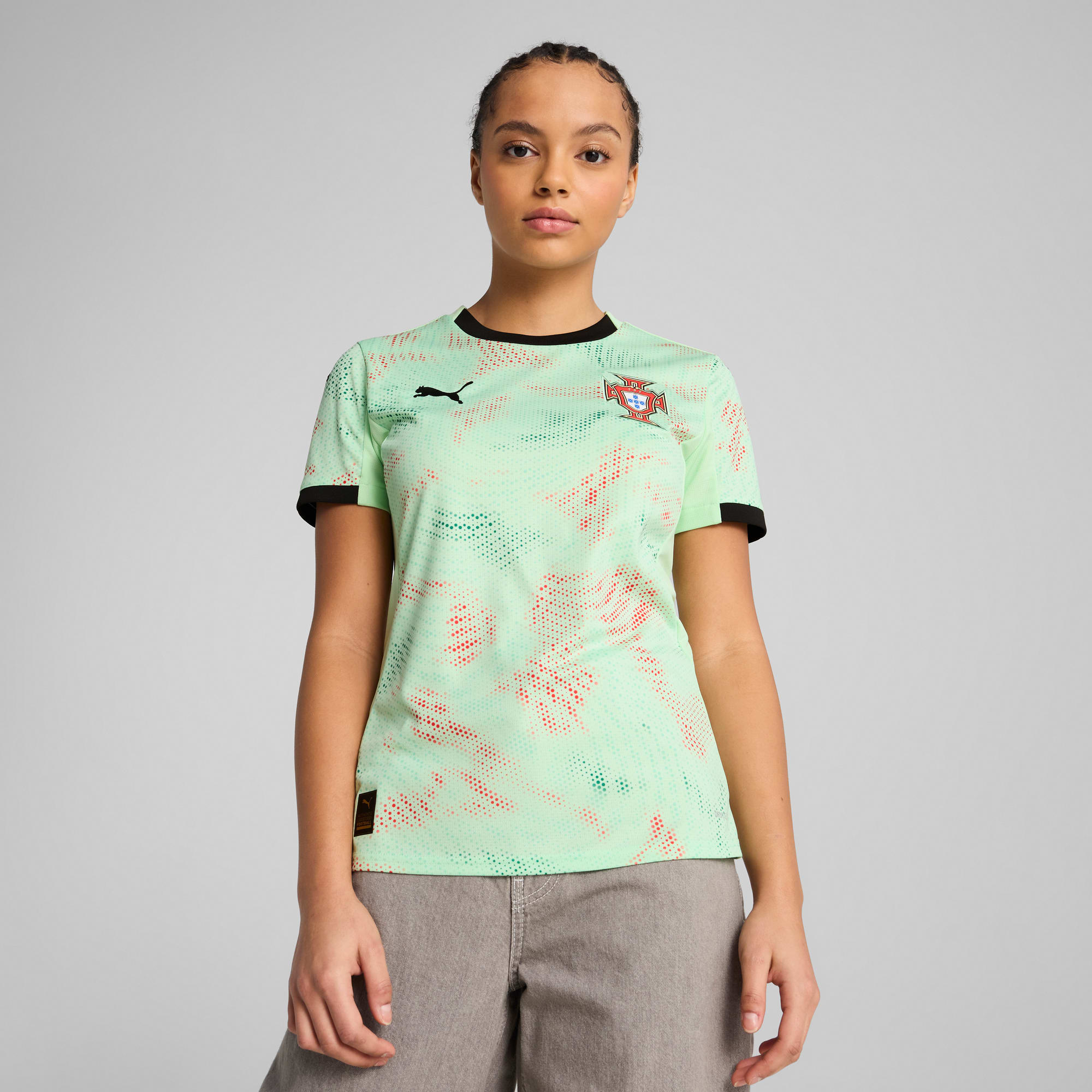Portugal Damenteam 2025 Auswärtstrikot Damen, Fresh Mint-PUMA Black, large