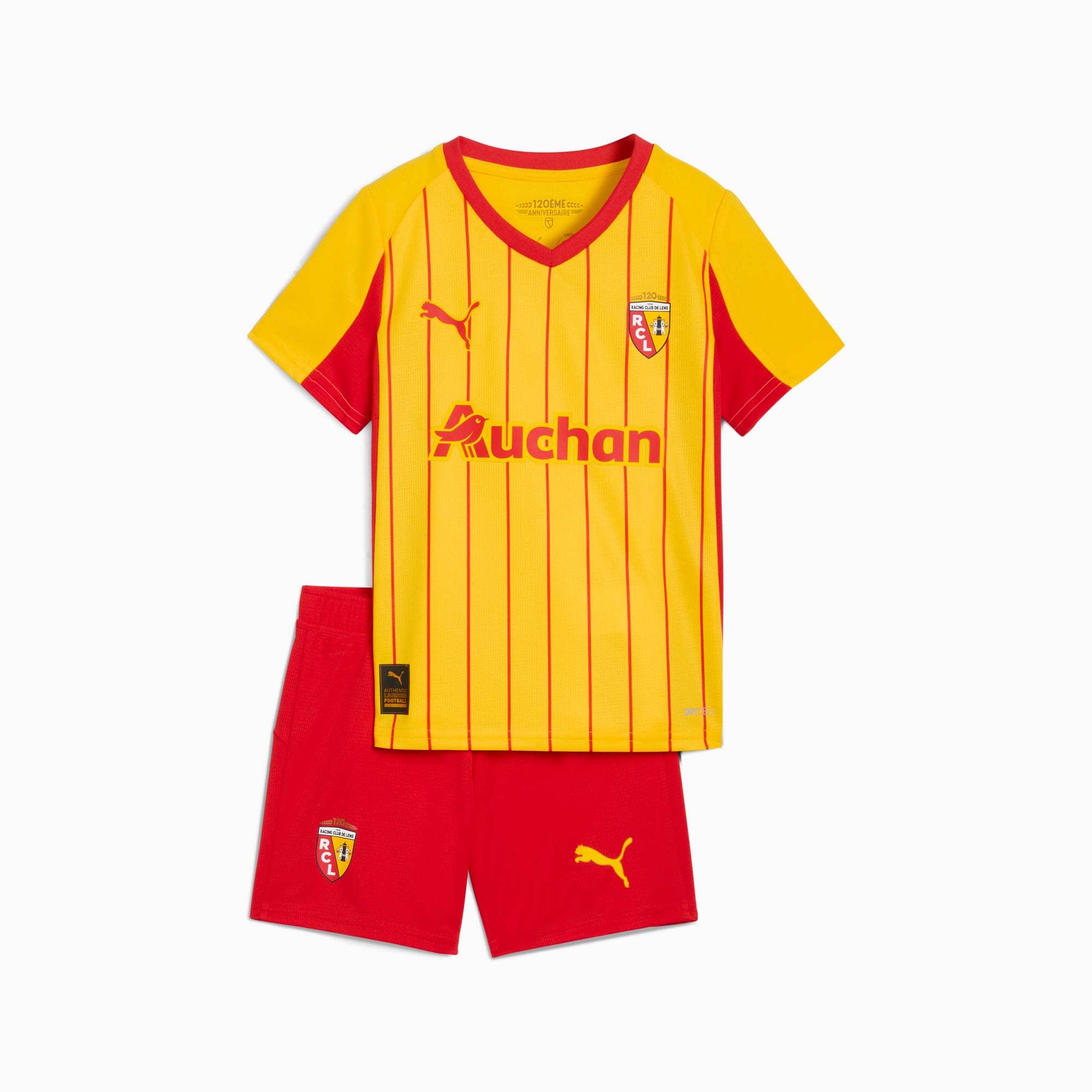 Dziecięcy zestaw domowy RC Lens 25/26, Pelé Yellow-PUMA Red, large
