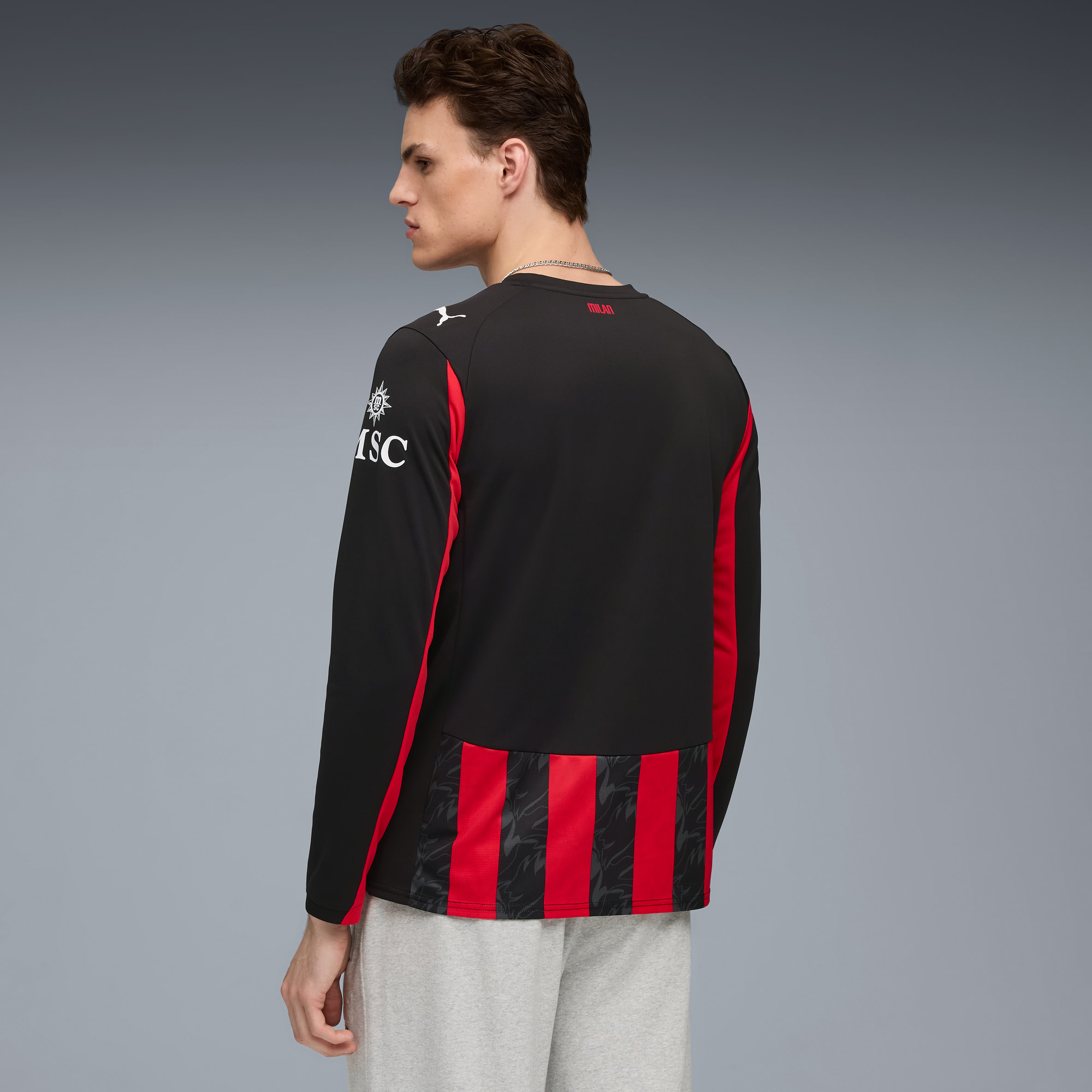 PUMA公式】メンズ サッカー ACミラン 2025-26 レプリカ 長袖