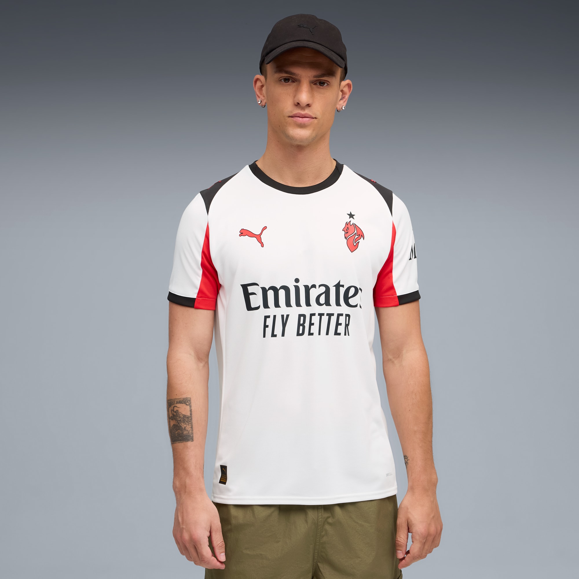 AC Milan 25/26 Away Jersey Men, PUMA White-For All Time Red, large
