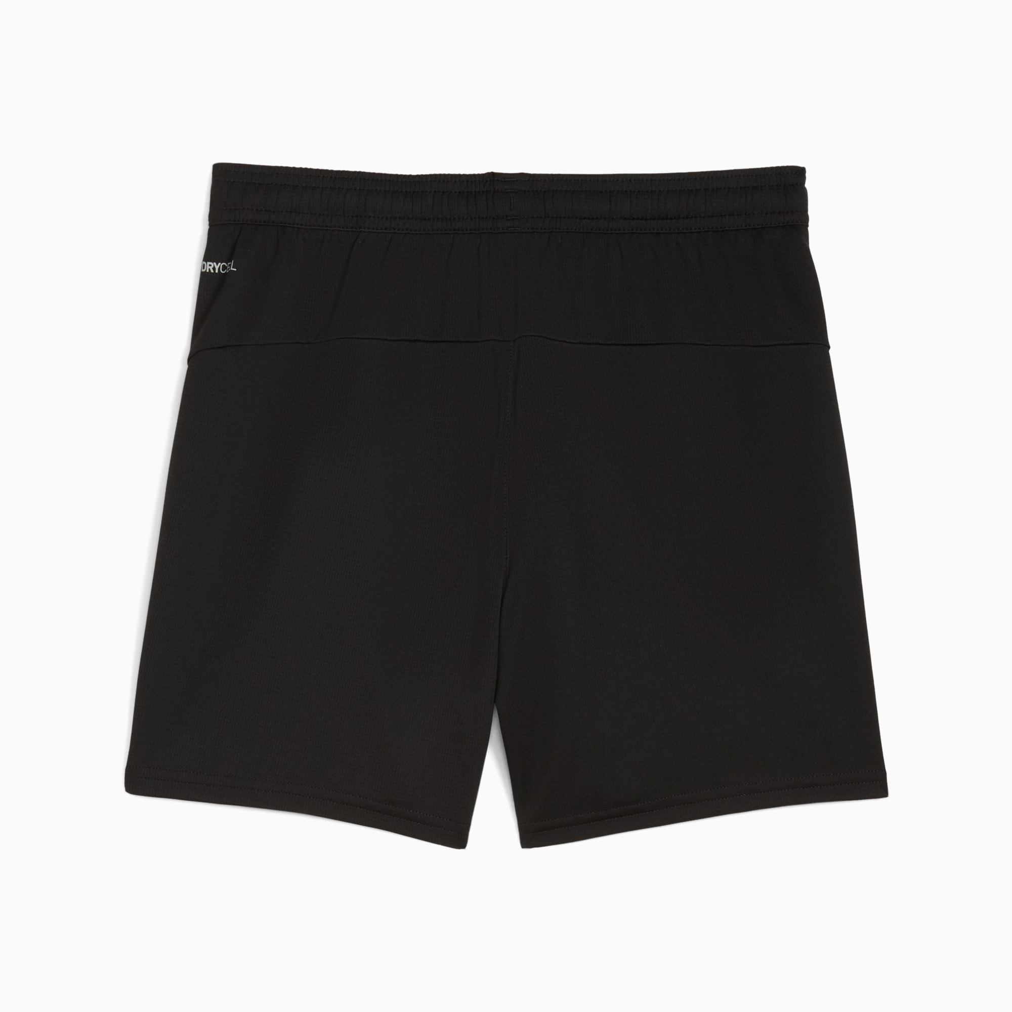 Czarne spodenki treningowe PUMA dla dorosłych z elastycznym pasem.