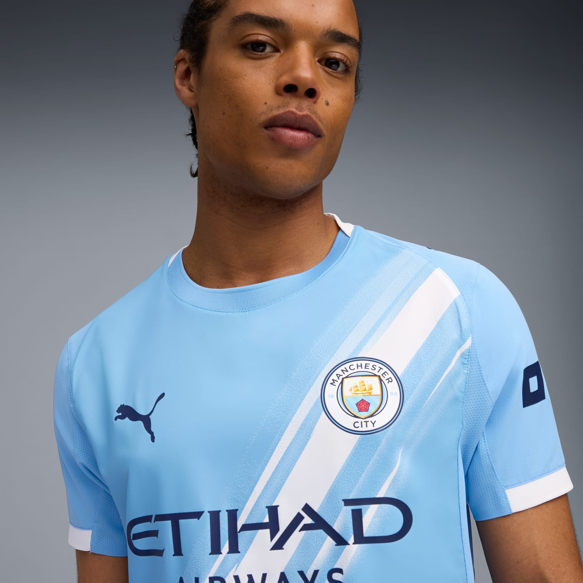 Maillot Authentic Home 25/26 Manchester City Homme, Team Light Blue-PUMA White, large