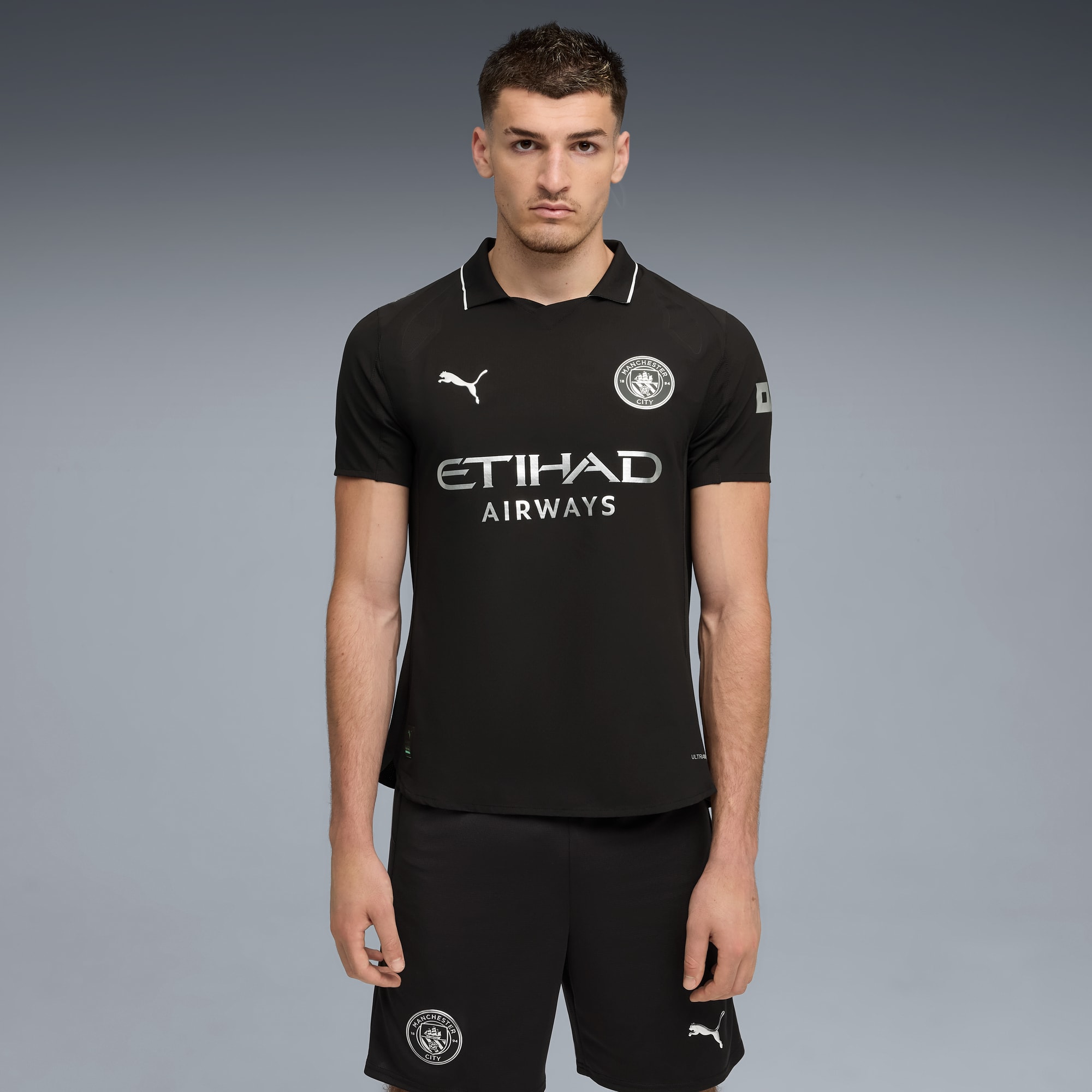ウェア Puma Manchester City 2526 Puma Manchester City 25/26 Kid Super Reversible Jacket (Grey