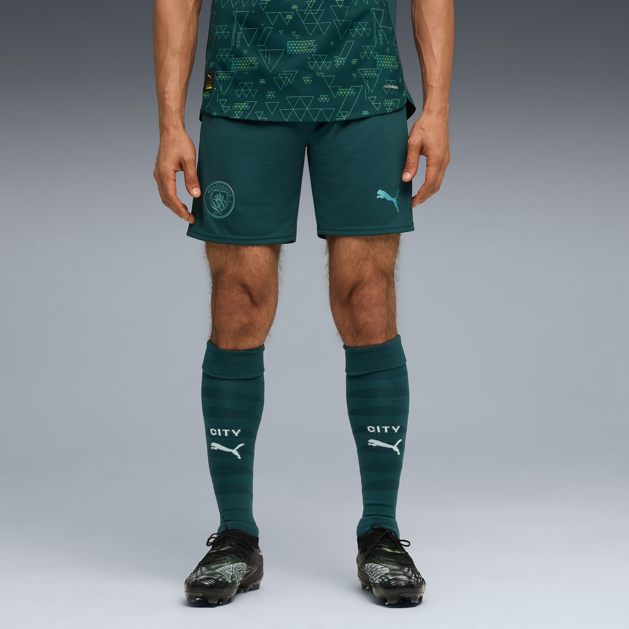 Short 25/26 Manchester City Homme, Green Terrain, large