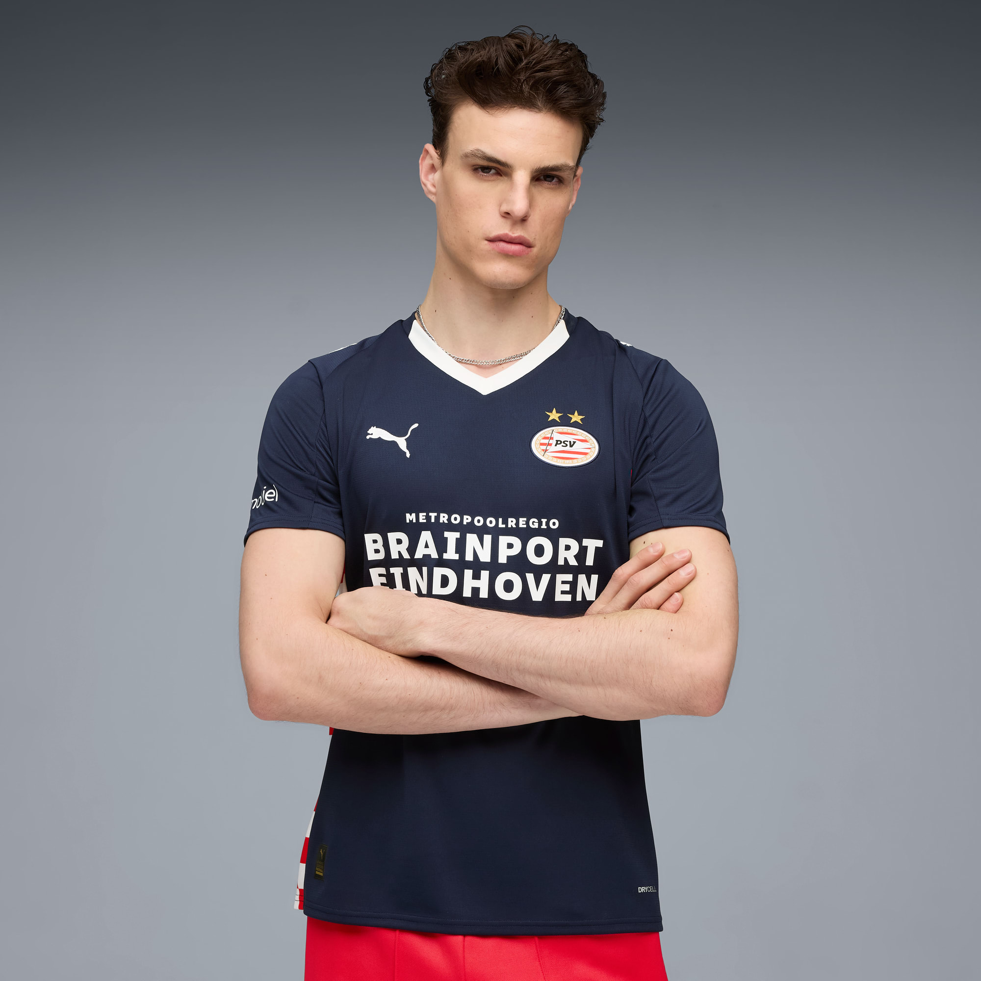 Maglia gara Away PSV Eindhoven 25/26 da uomo, PUMA Navy-PUMA White, large
