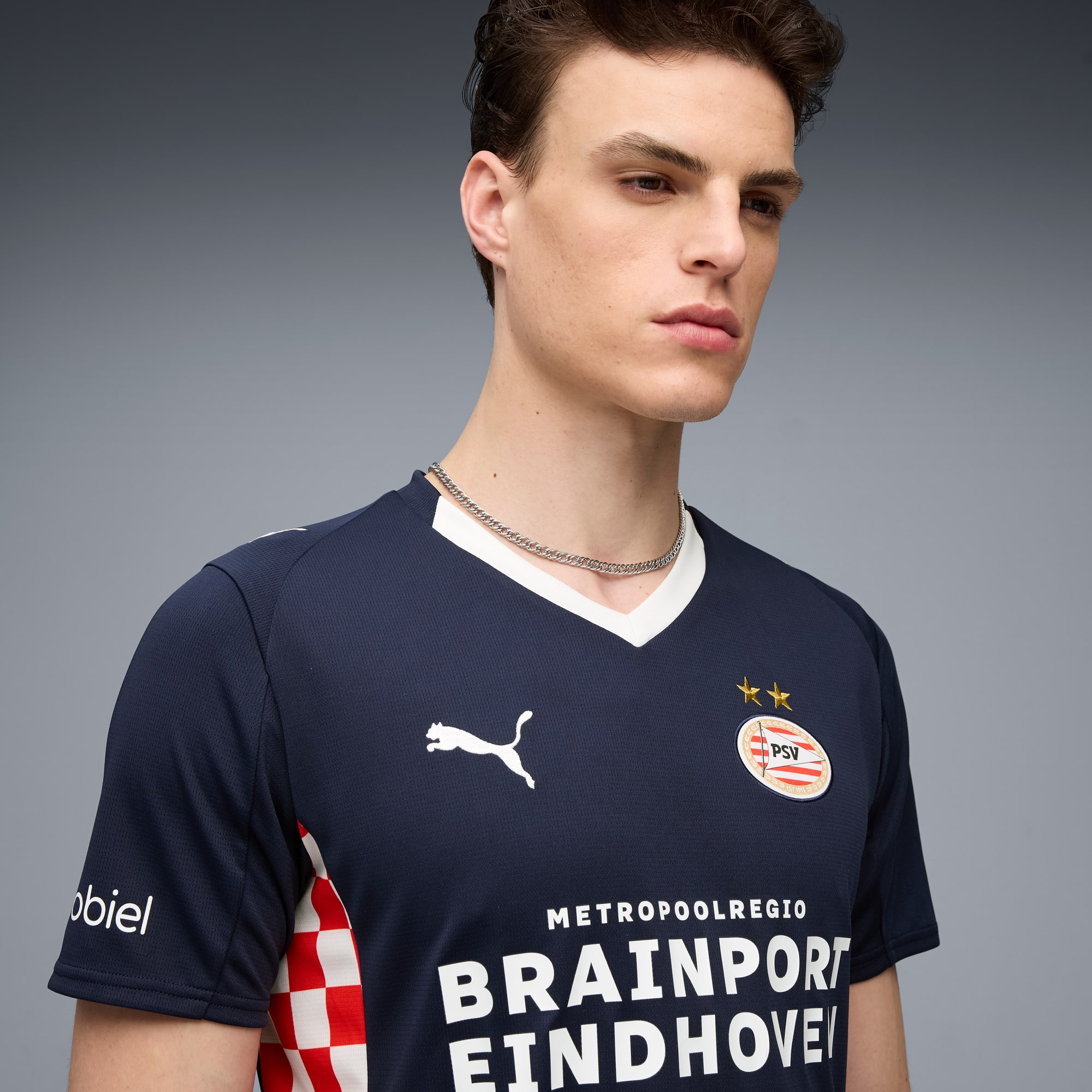 Maglia gara Away PSV Eindhoven 25/26 da uomo, PUMA Navy-PUMA White, large