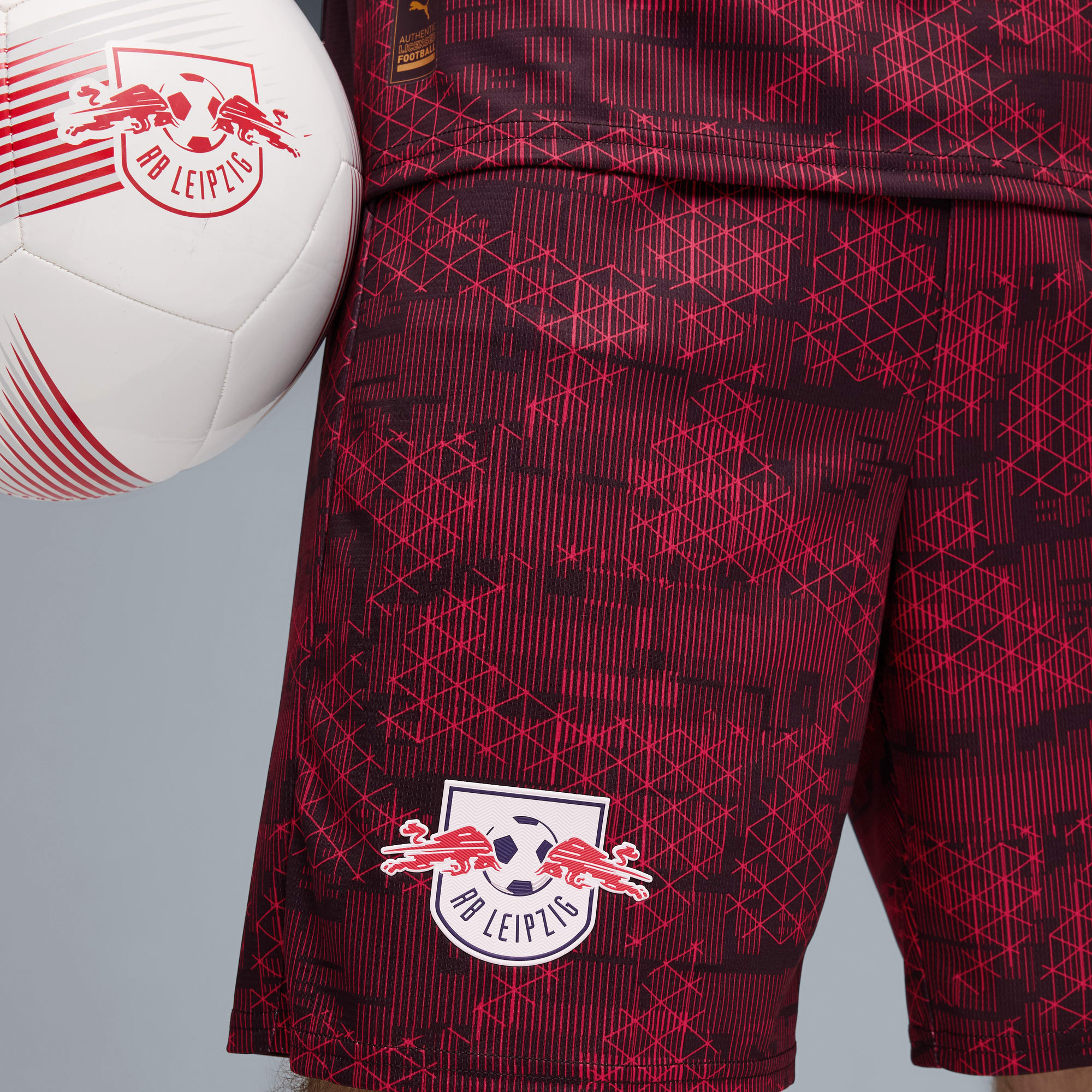 Short 25/26 RB Leipzig Homme, PUMA Black-Fast Red, large