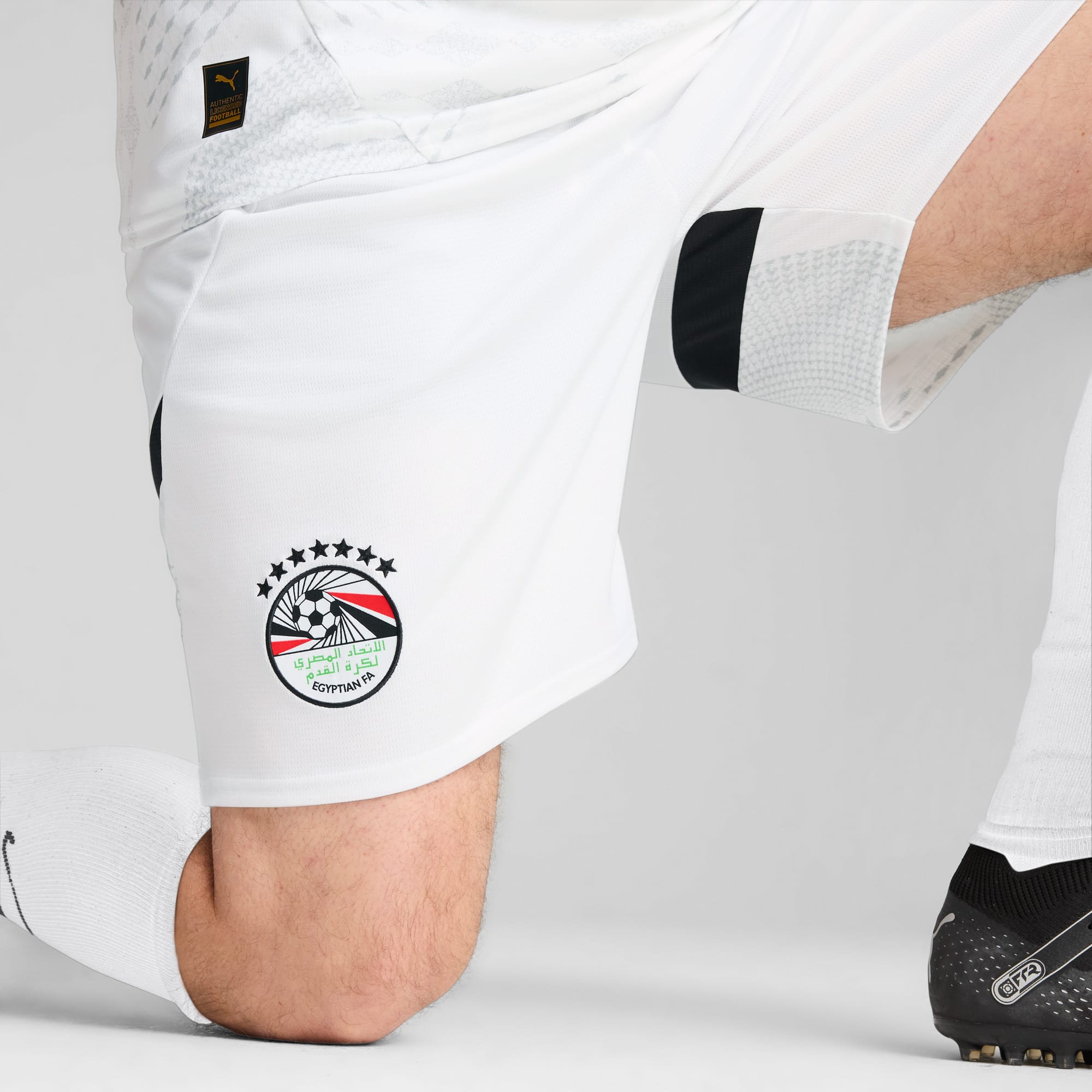 Egypt 2025 Shorts Men, PUMA White-Cool Mid Gray, large