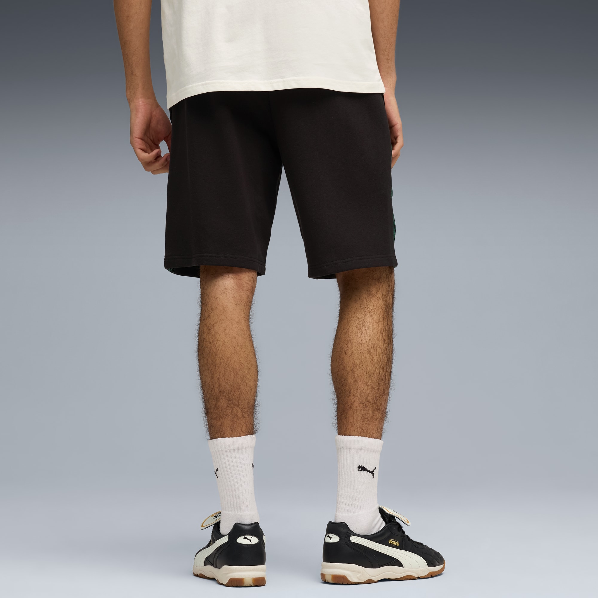 Borussia Mönchengladbach KING Shorts Herren, PUMA Black-PUMA Gold, large