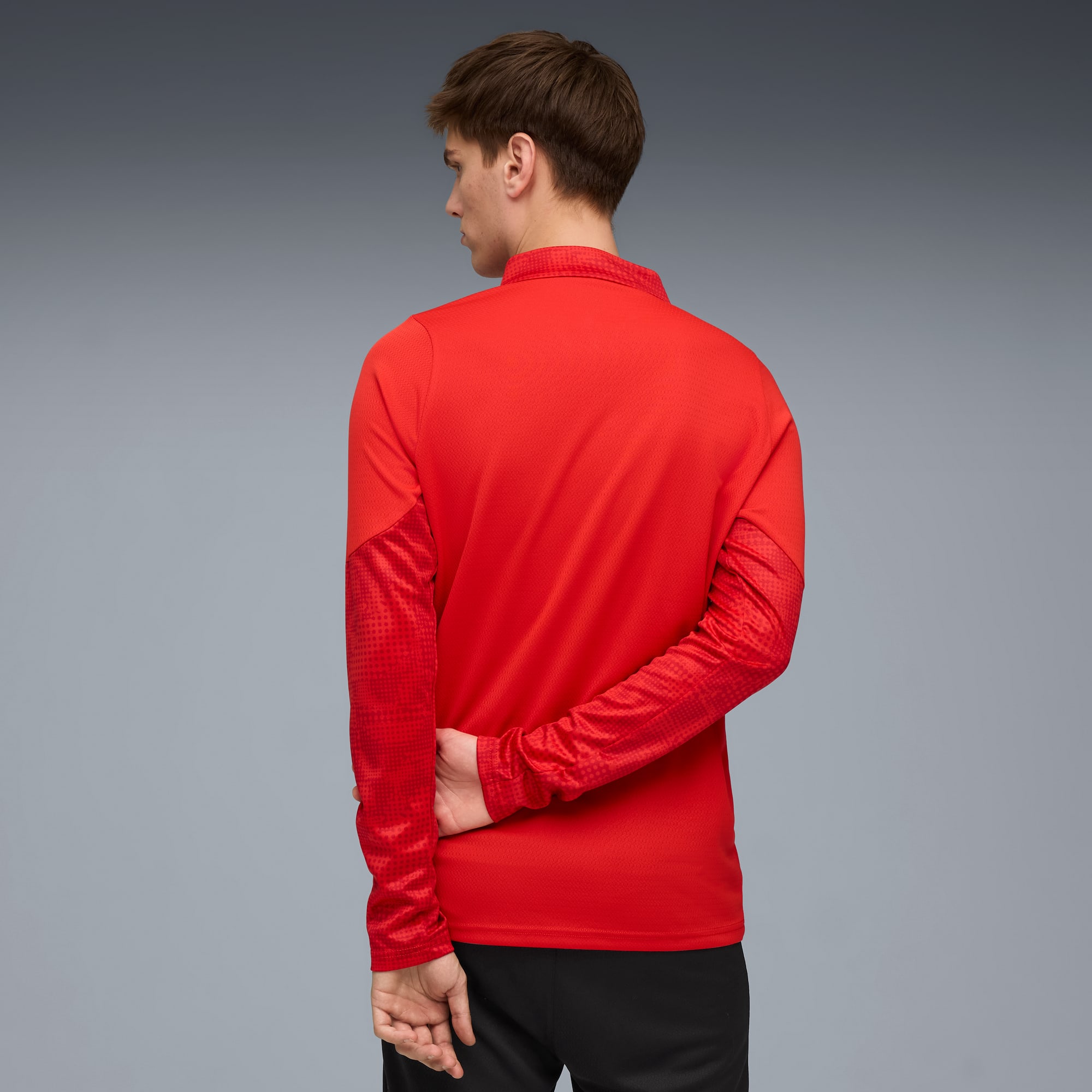 Haut d'entraînement à col zippé Stade Rennais FC Homme, PUMA Red-PUMA Silver, large