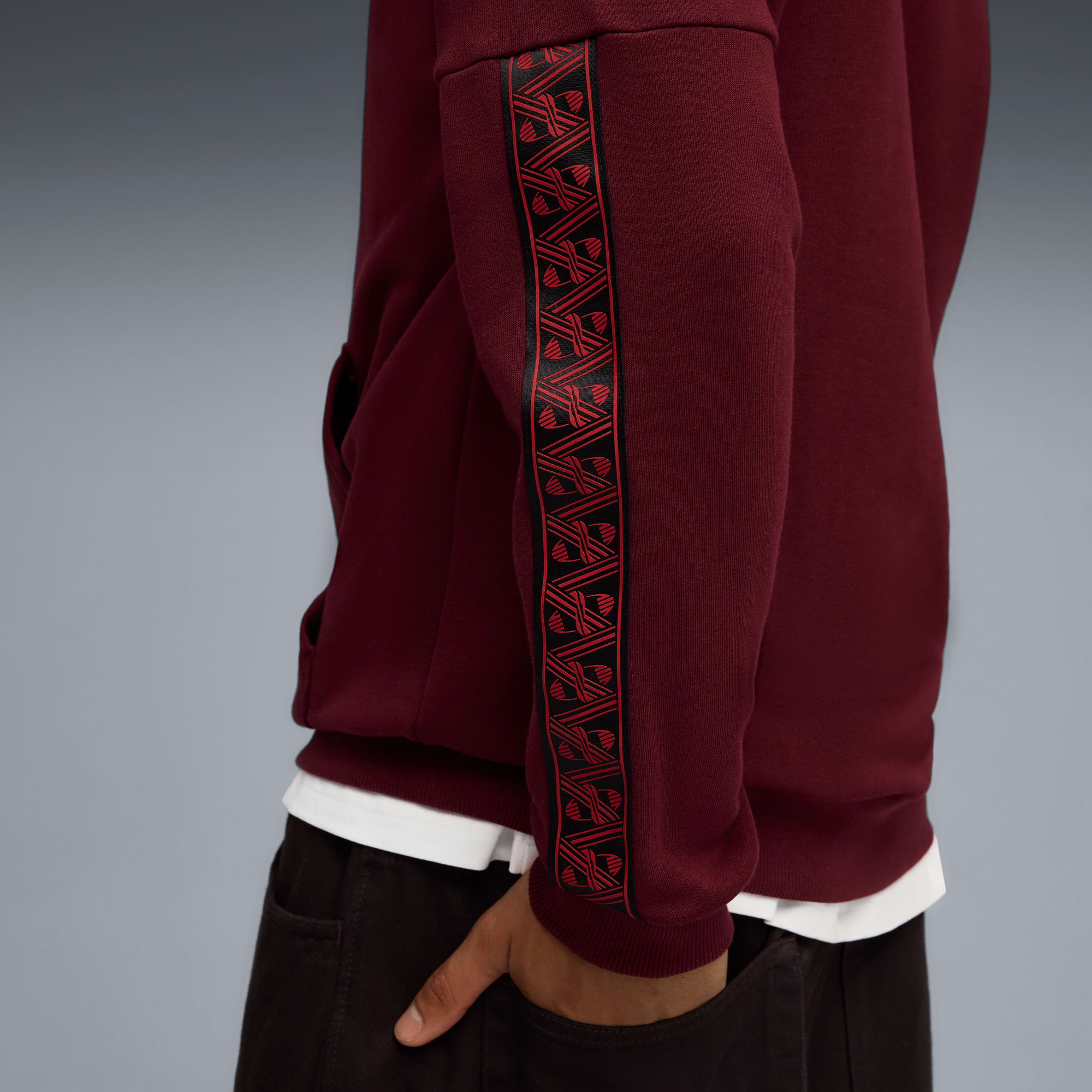 Stade Rennais FC KING Hoodie Men, Aubergine-Dark Crimson, large