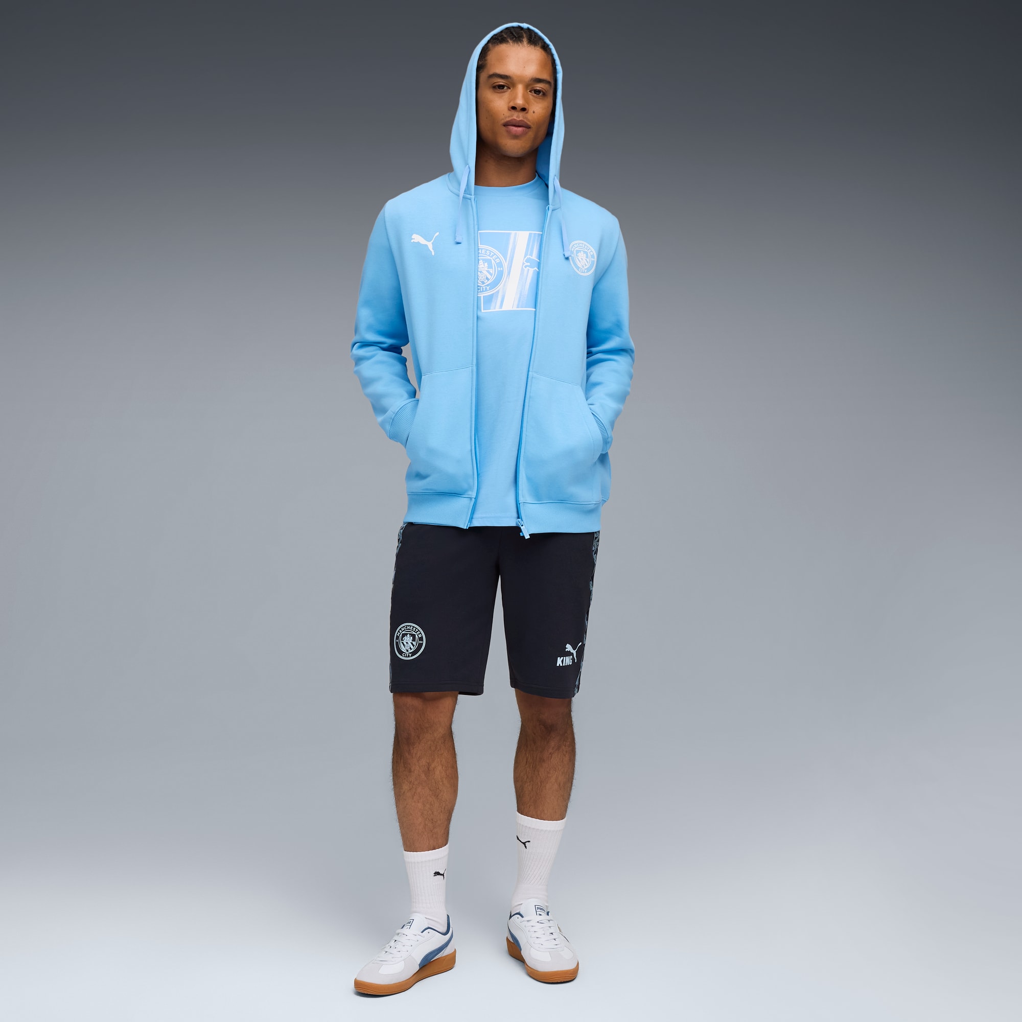 Puma AOP 782672 Men's Sporty MCFC FtblCulture Tee, Team