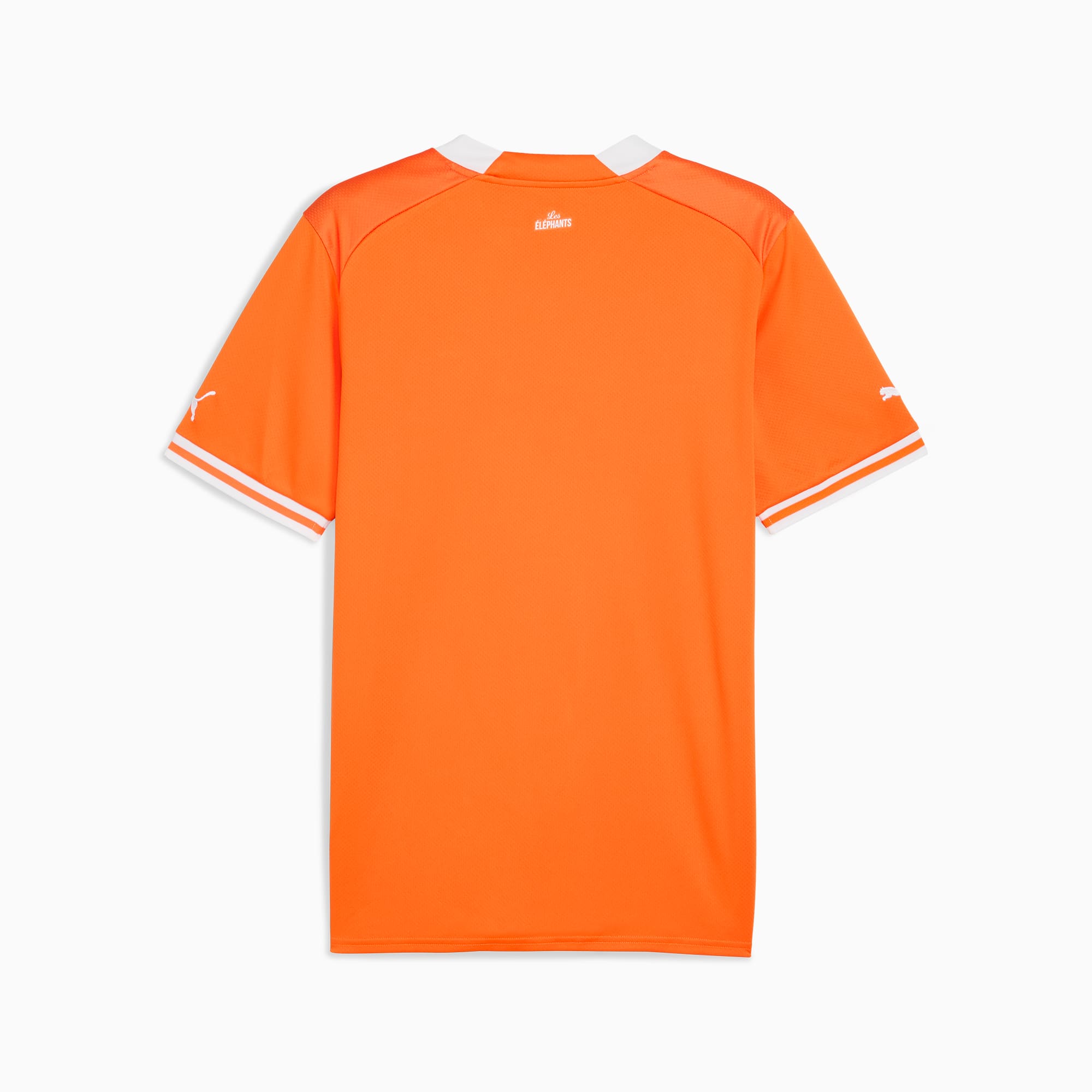 Męska koszulka domowa Wybrzeża Kości Słoniowej (Mistrzów AFCON 2023), Vibrant Orange-Puma White, large