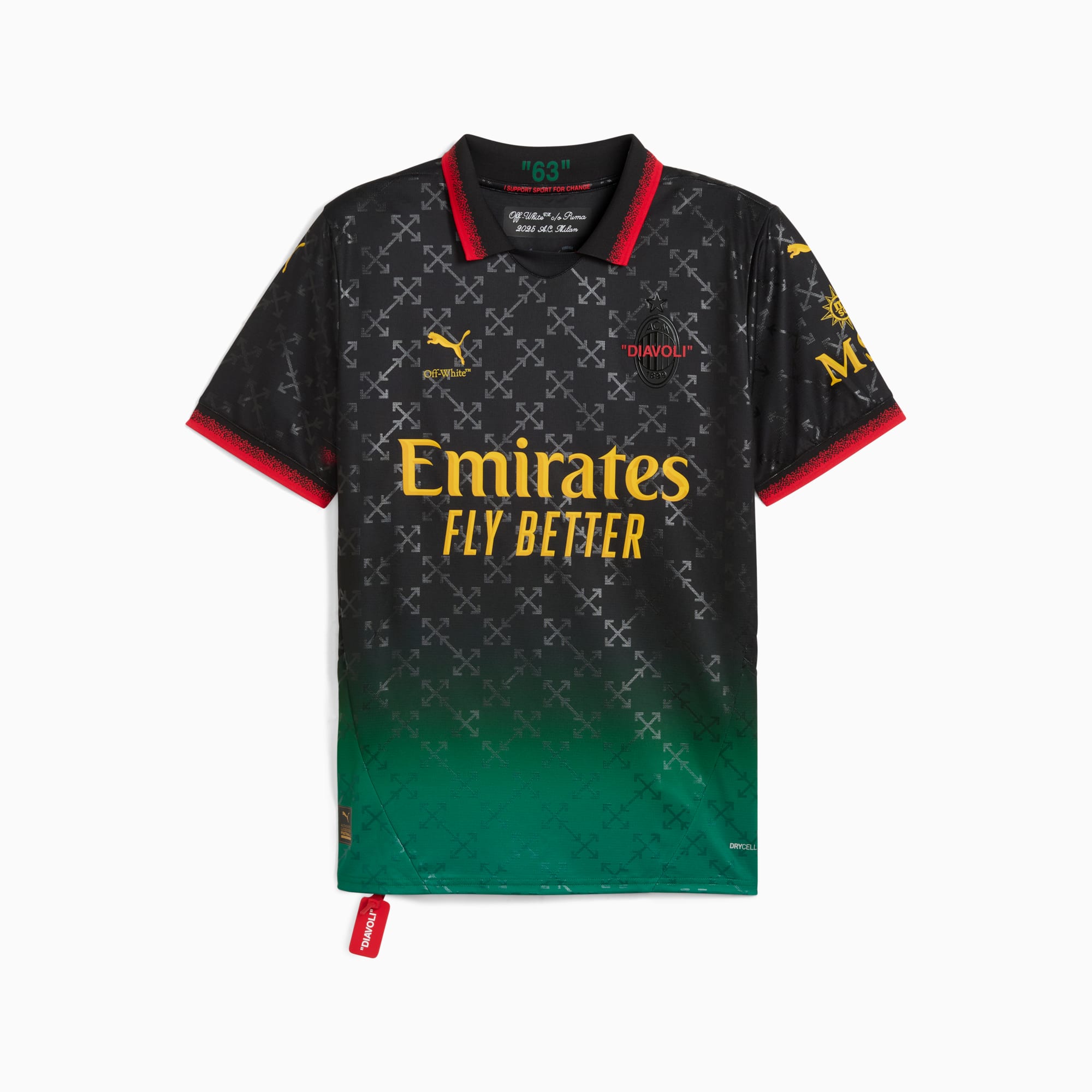 ACミラン x Off-White レプリカ 半袖 ユニフォーム ( S ) PUMA公式】メンズ ACミラン x Off-White オーセンティック 半袖