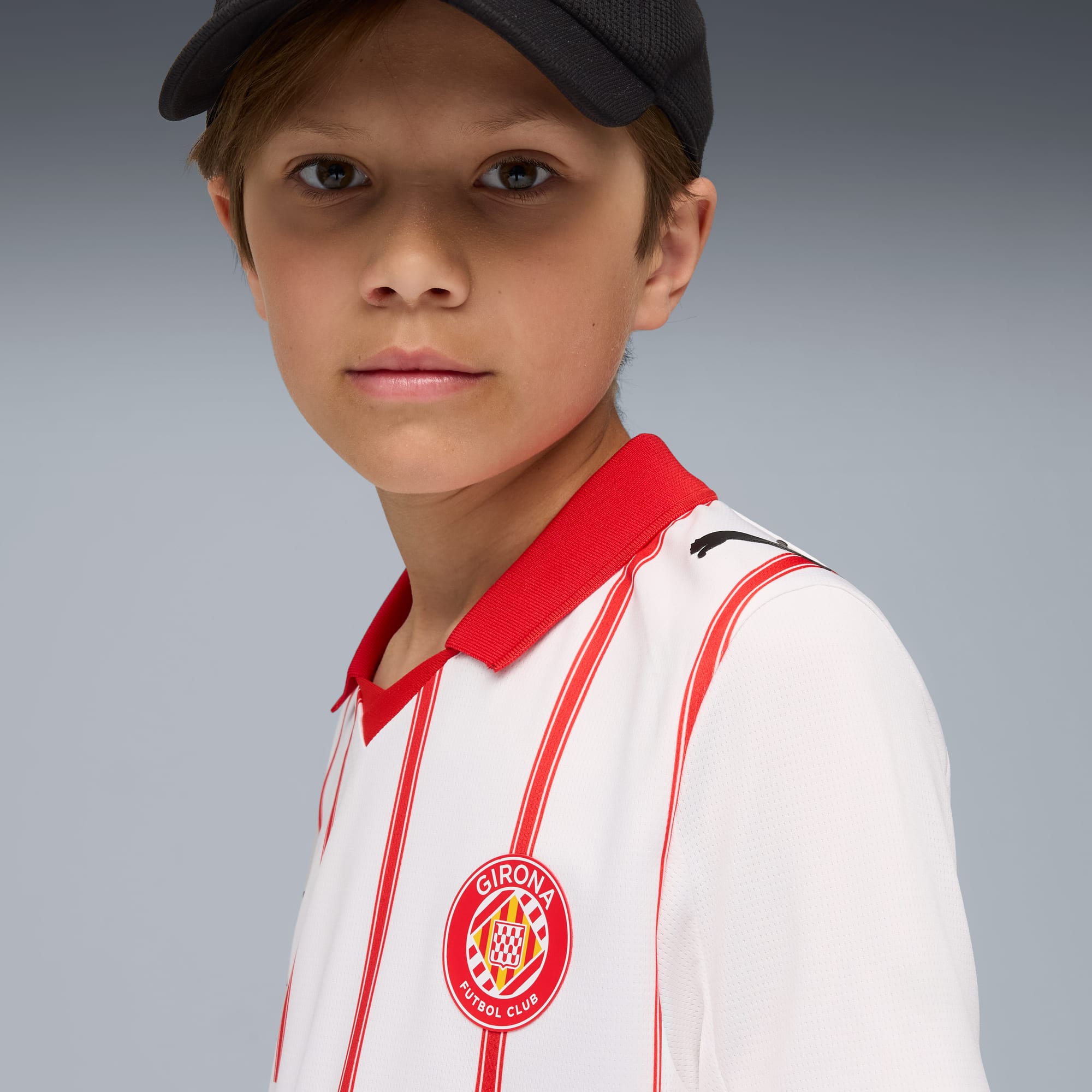 Girona FC 25/26 Home Jersey Youth, PUMA White-PUMA Red, large