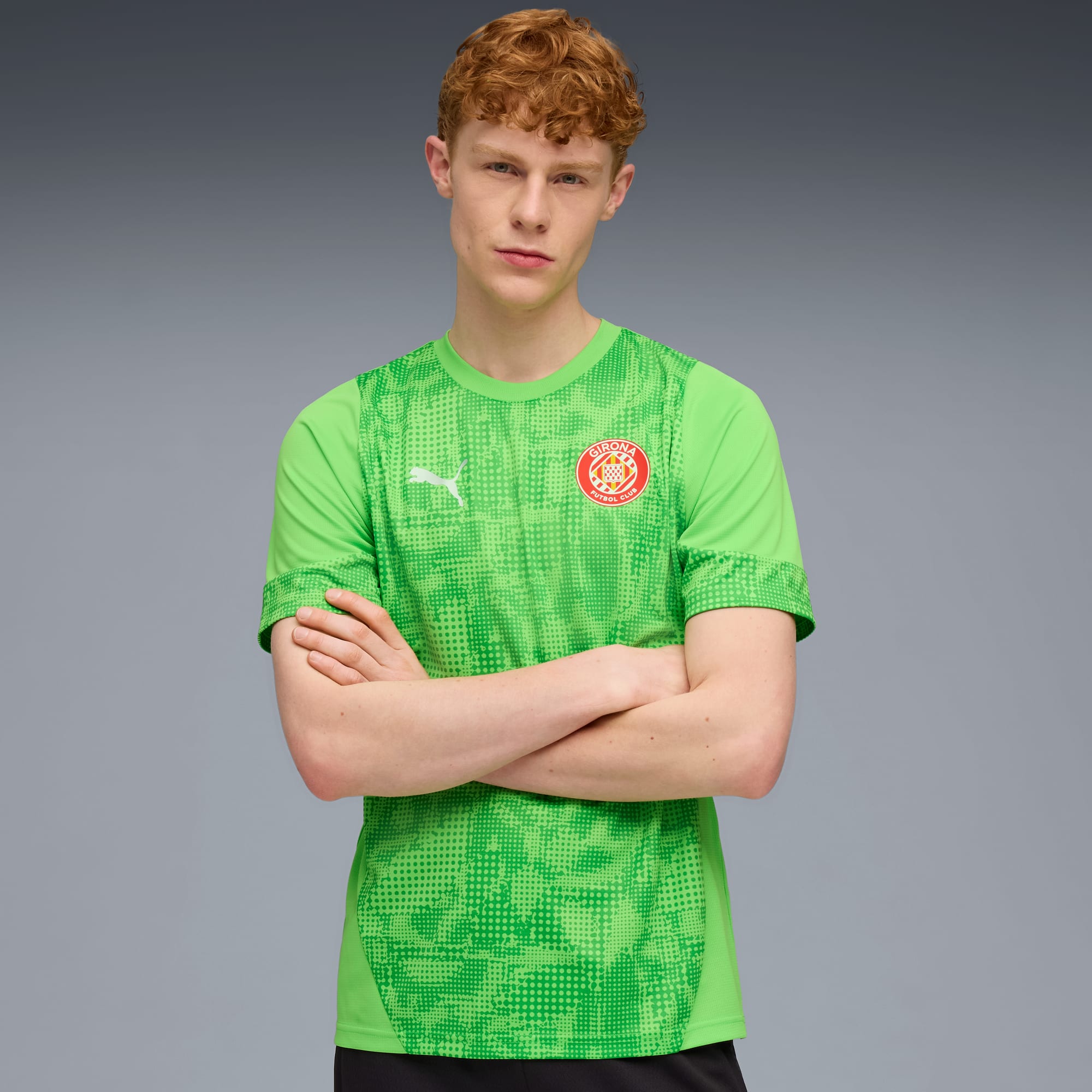 Girona FC Trainingstrikot Herren, Parakeet Green, large
