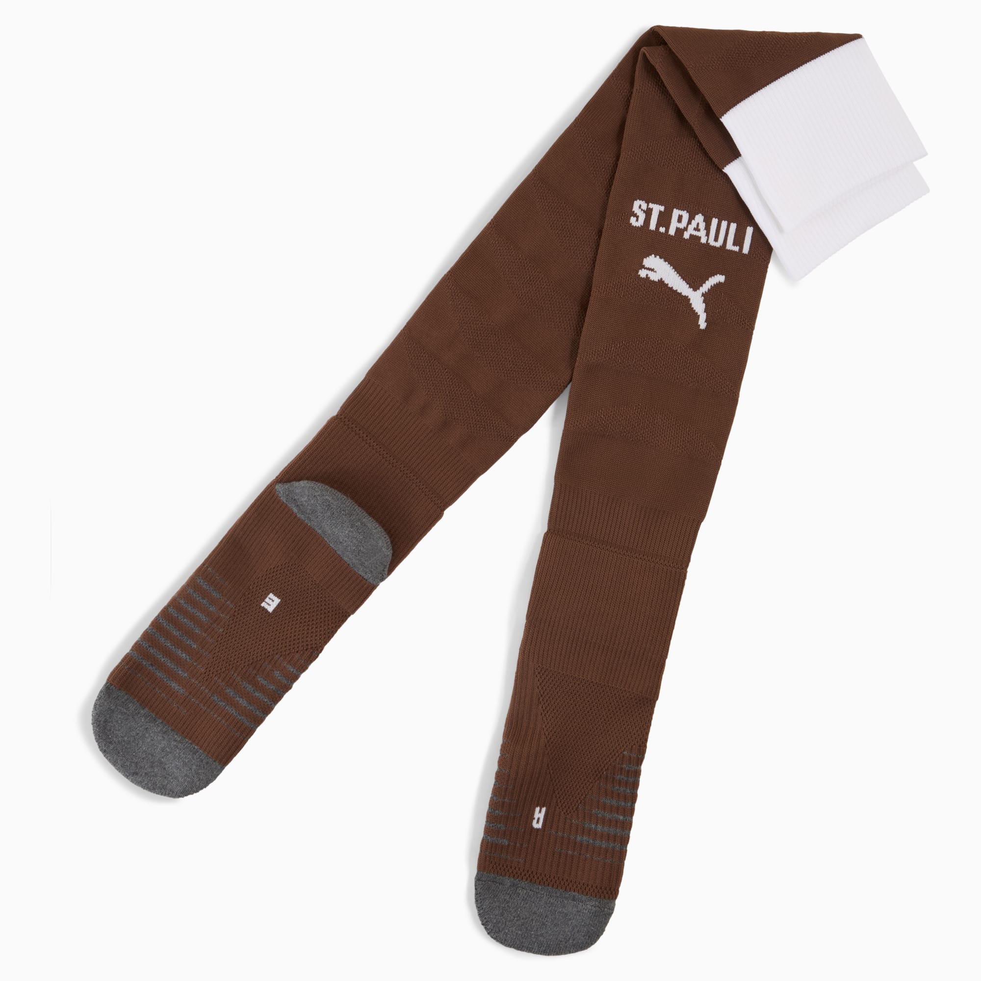 Calzettoni FC St. Pauli 25/26 da uomo, Espresso Brown-PUMA White, large