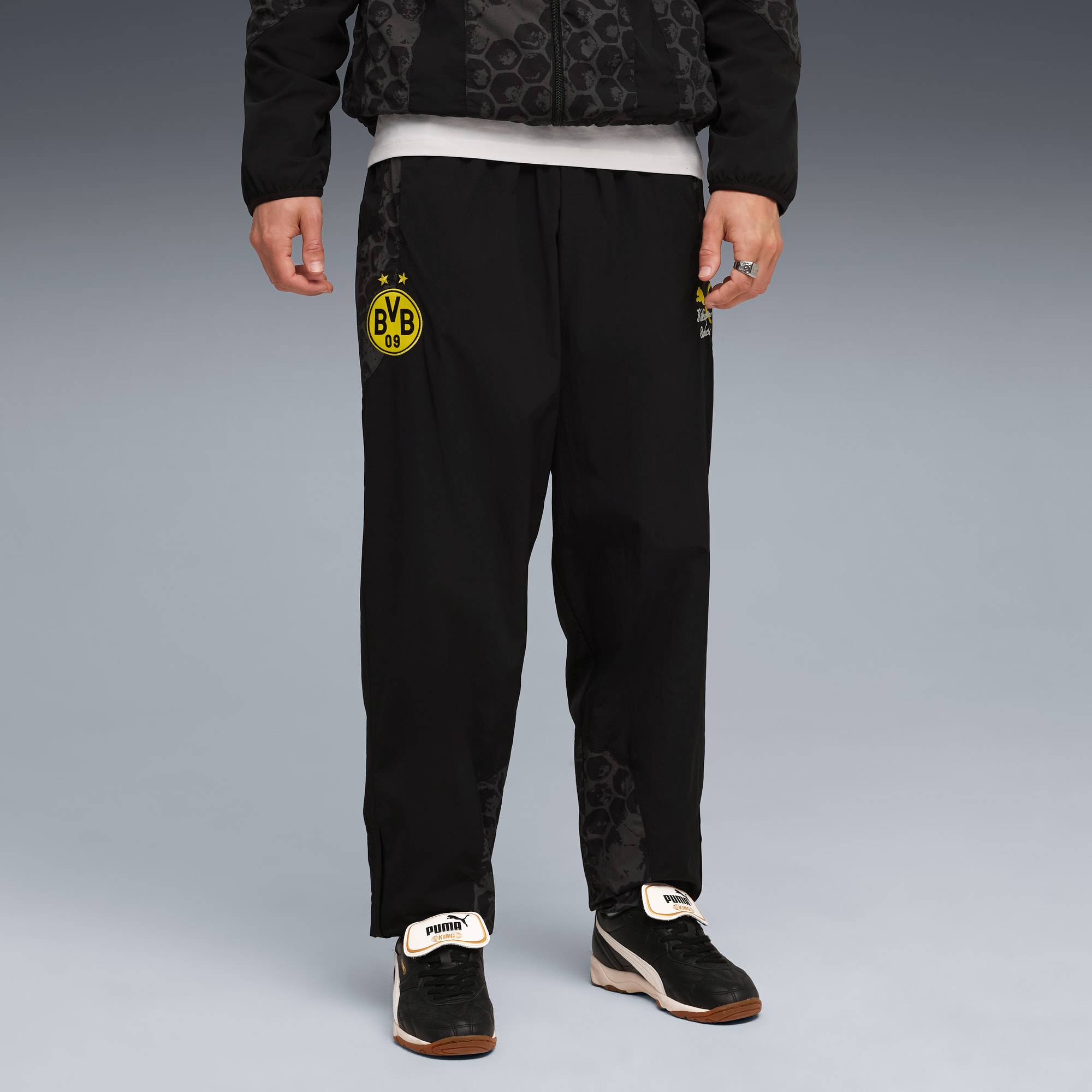 Pantalon de voyage KIDSUPER x BORUSSIA DORTMUND Homme, PUMA Black-Faster Yellow, large