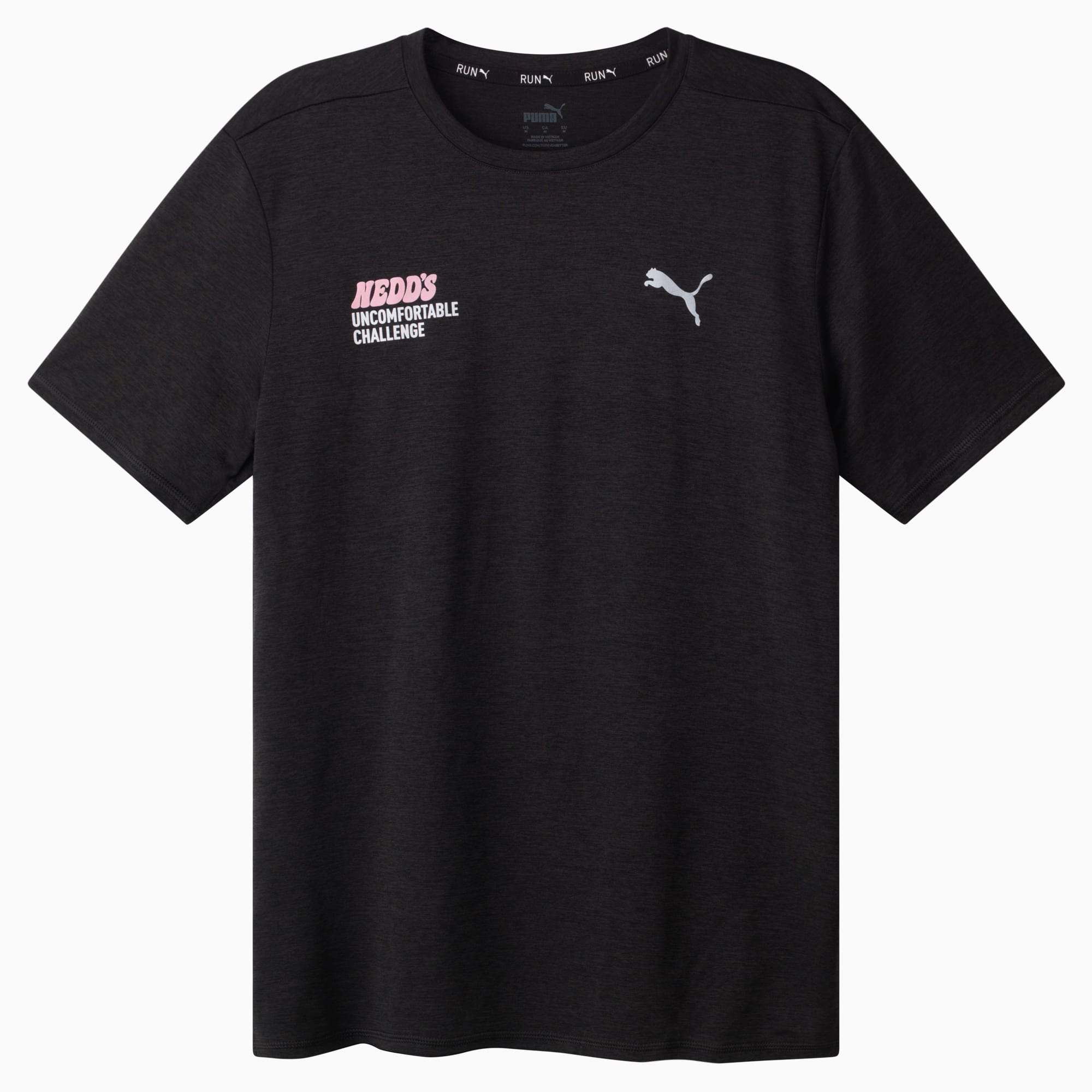 Nedd s Uncomfortable Challenge Men s Running Tee PUMA Black NUC PUMA Clothing PUMA