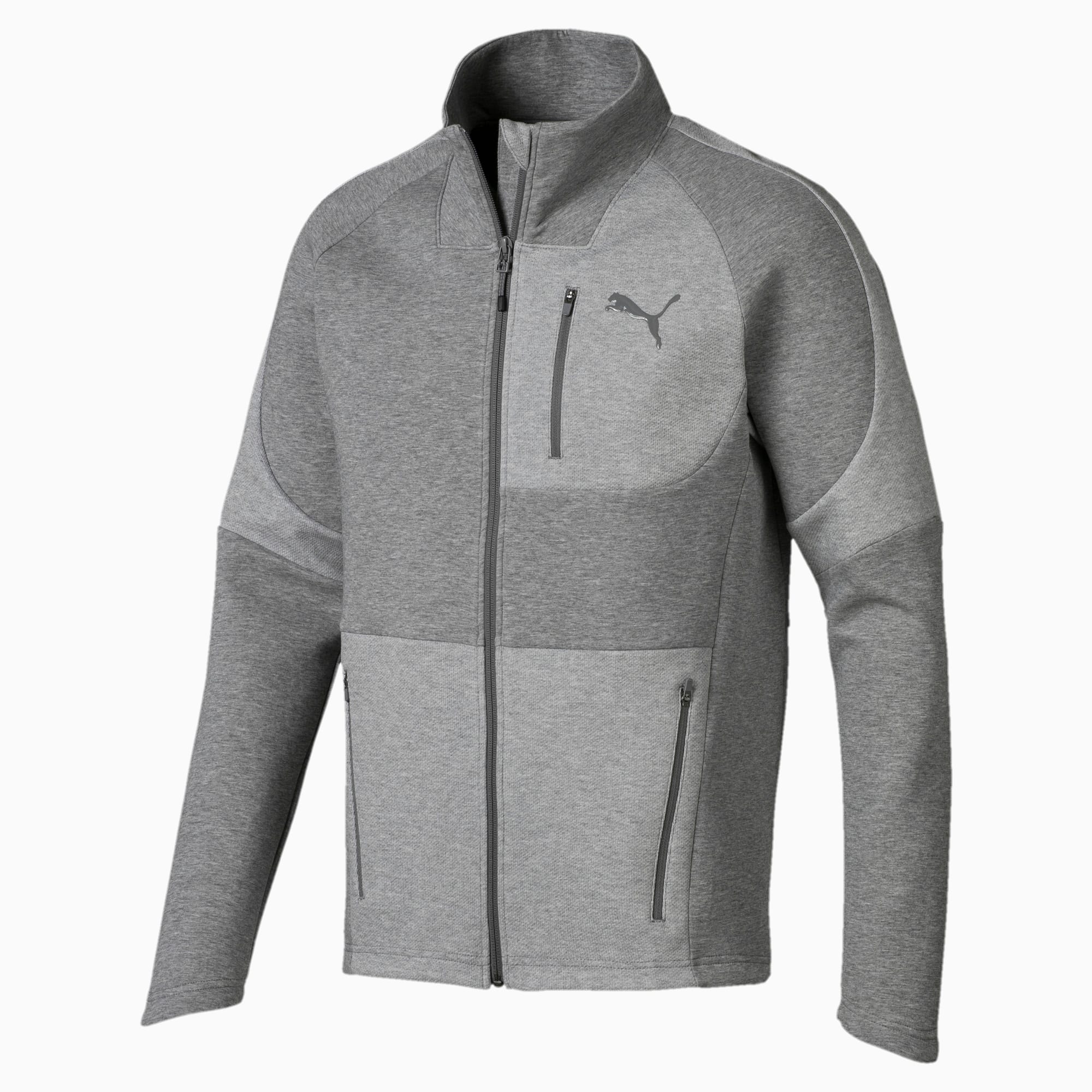 Evostripe Move Men's Jacket | Medium Gray Heather | PUMA Shoes | PUMA