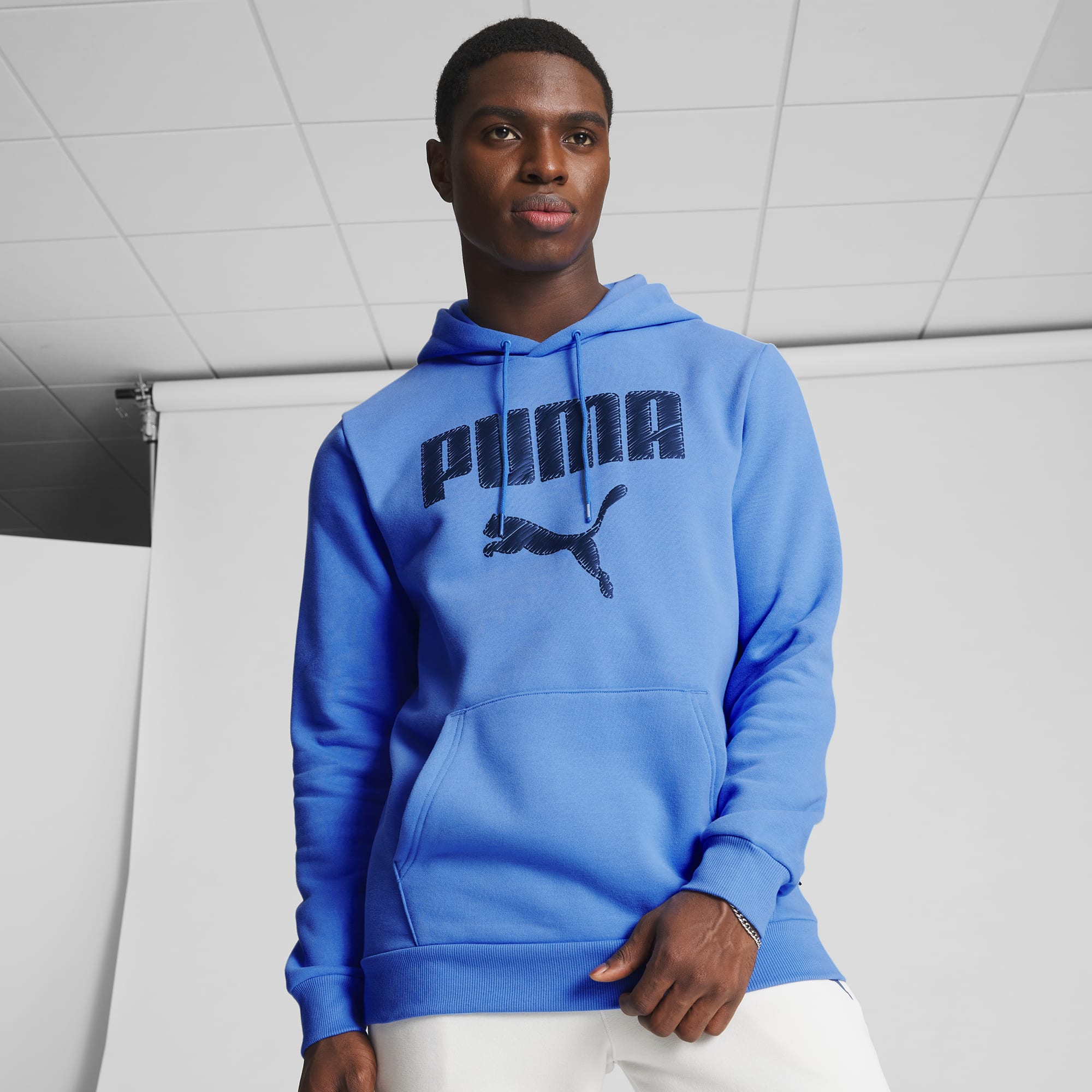 Faux Embroidered Men s Hoodie PUMA