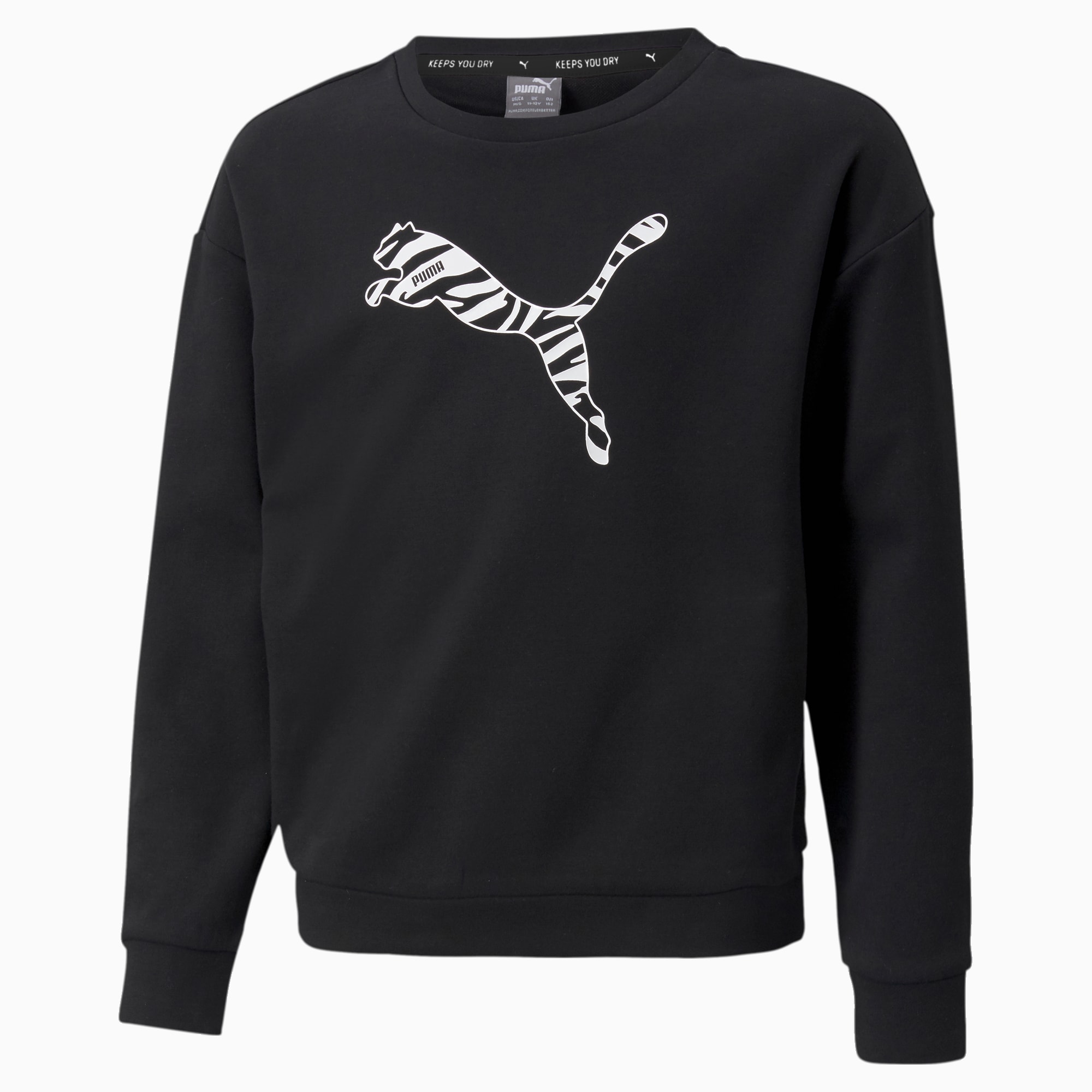 Modern Sports Crew Neck Girls Sweatshirt