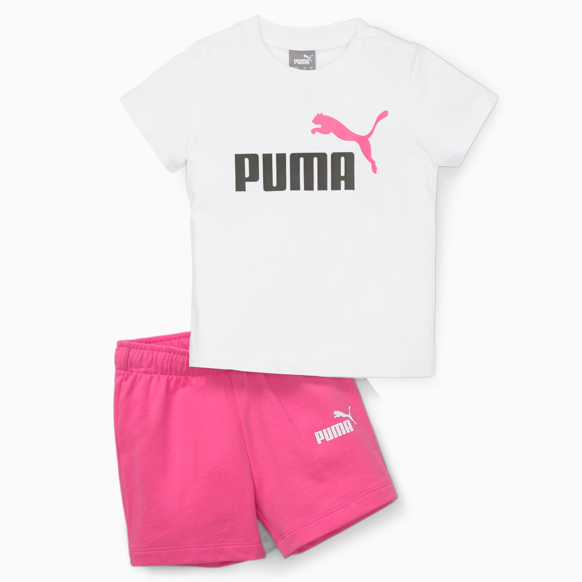 Minicats Tee and Shorts Babies Set pink PUMA