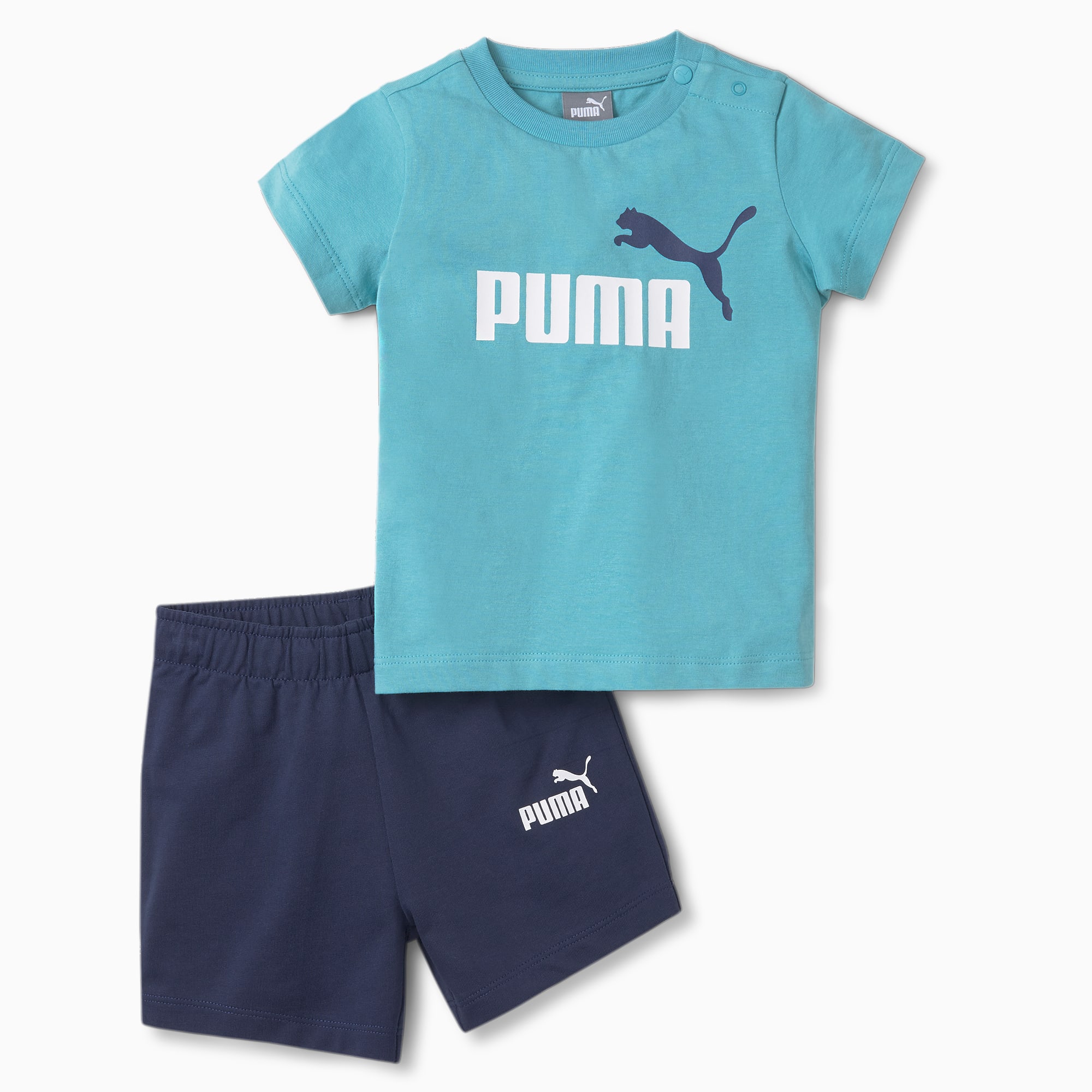Minicats Tee and Shorts Set Toddler, Porcelain, large-SEA