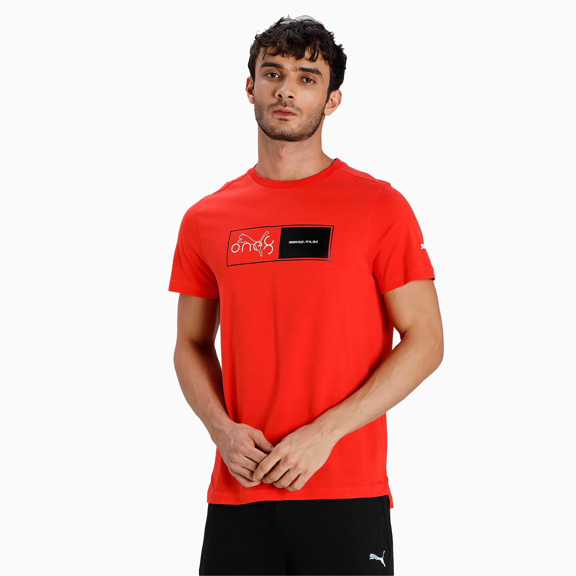 one8 Virat Kohli Graphic Slim Fit Men's T-Shirt | Grenadine | PUMA PUMA ...