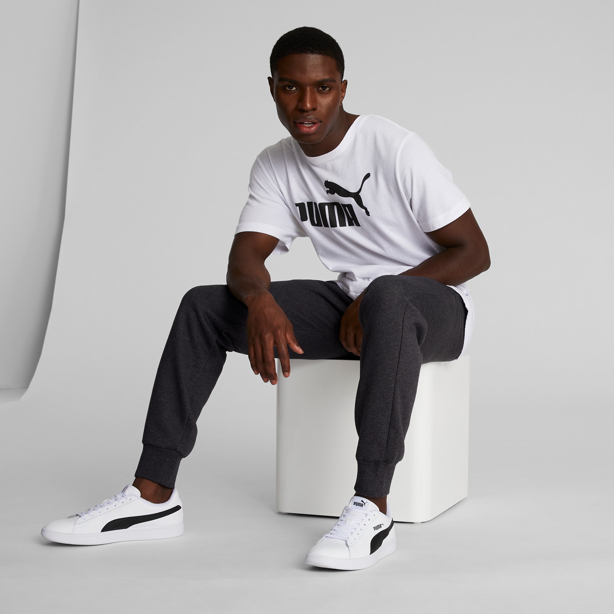 Puma black/white joggers - Gem