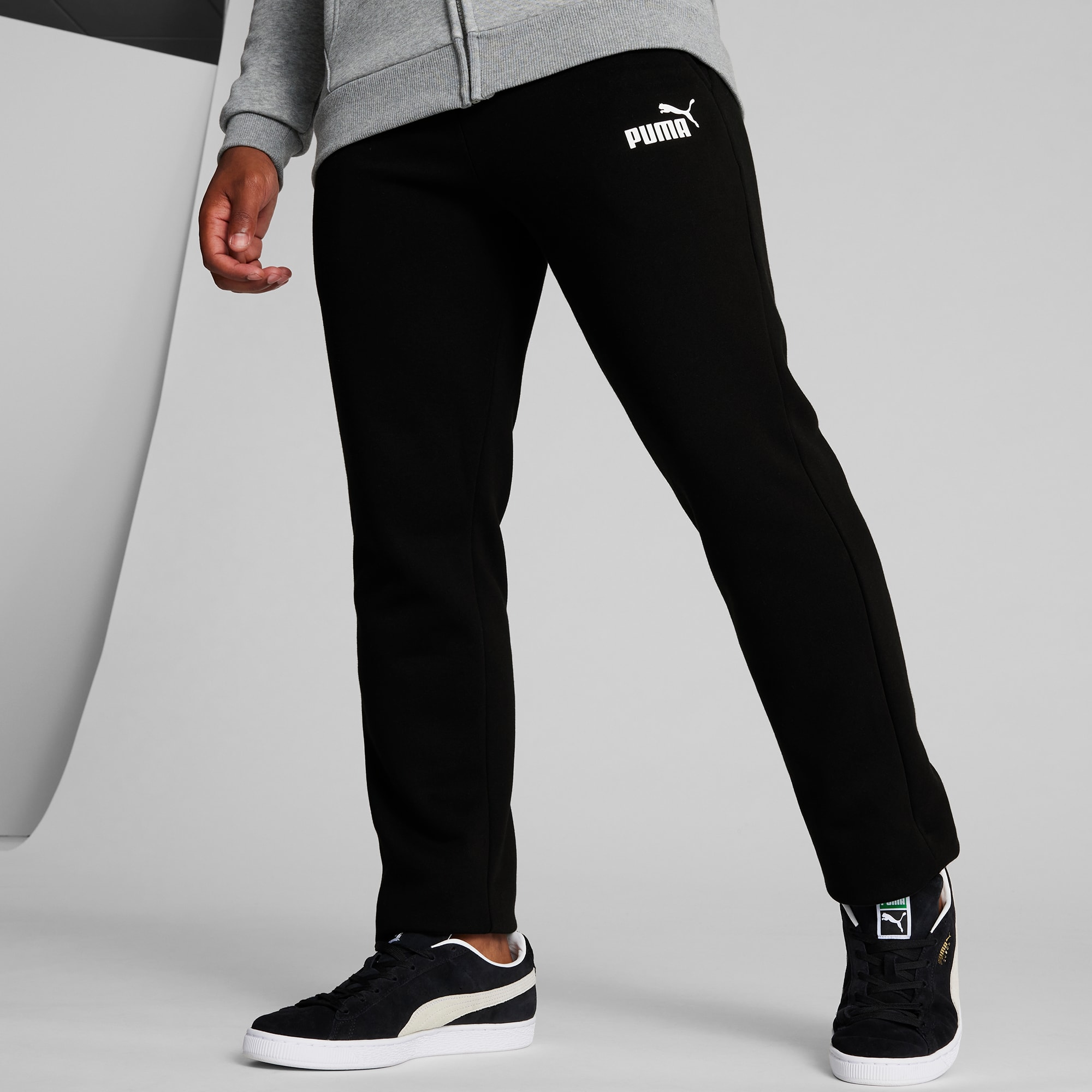 MEN'S PUMA Essential Embroidery Logo Sweat Hoodie + Matching Pants