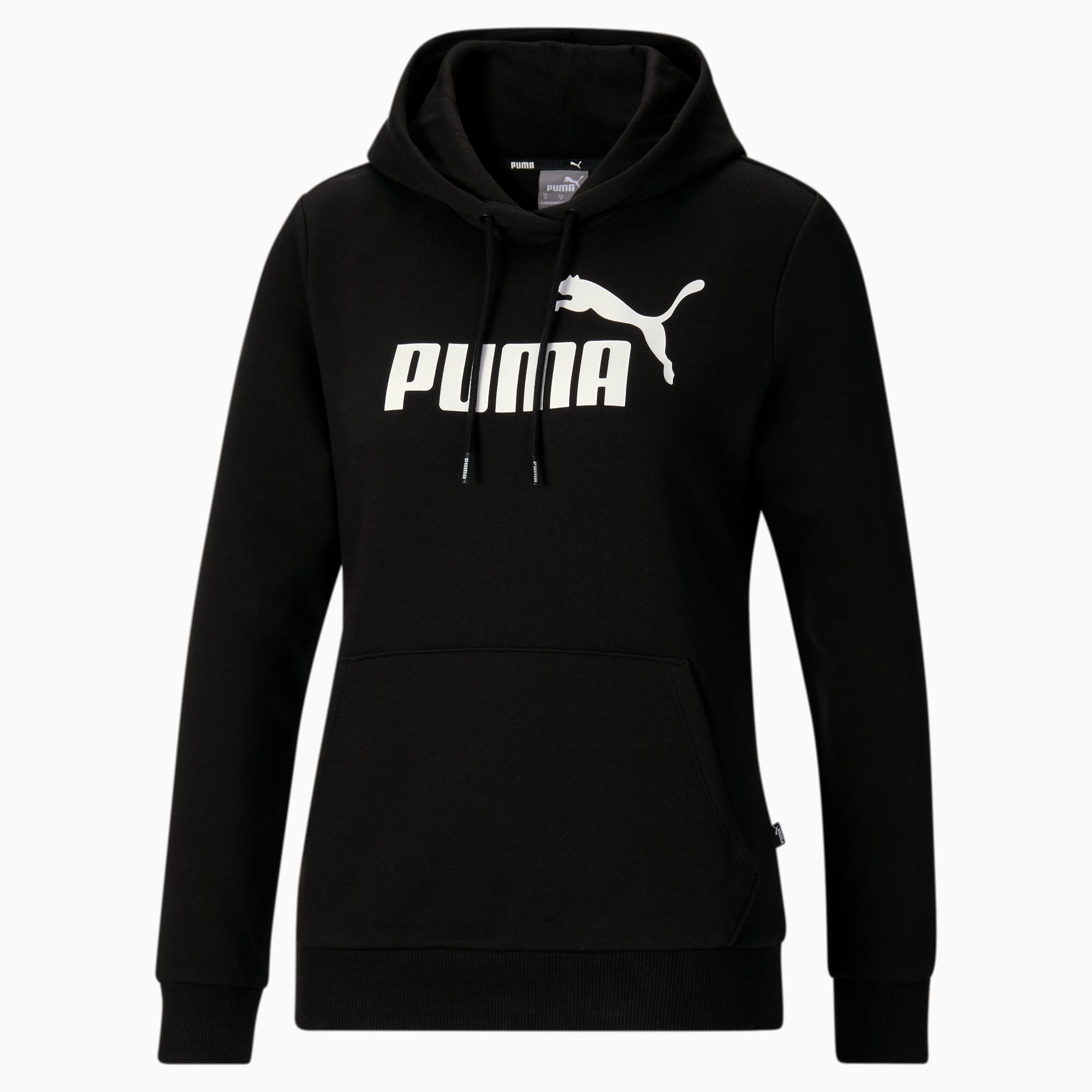 PUMA Womens Essentials Logo Fleece Hoodie (Available in Plus Sizes)