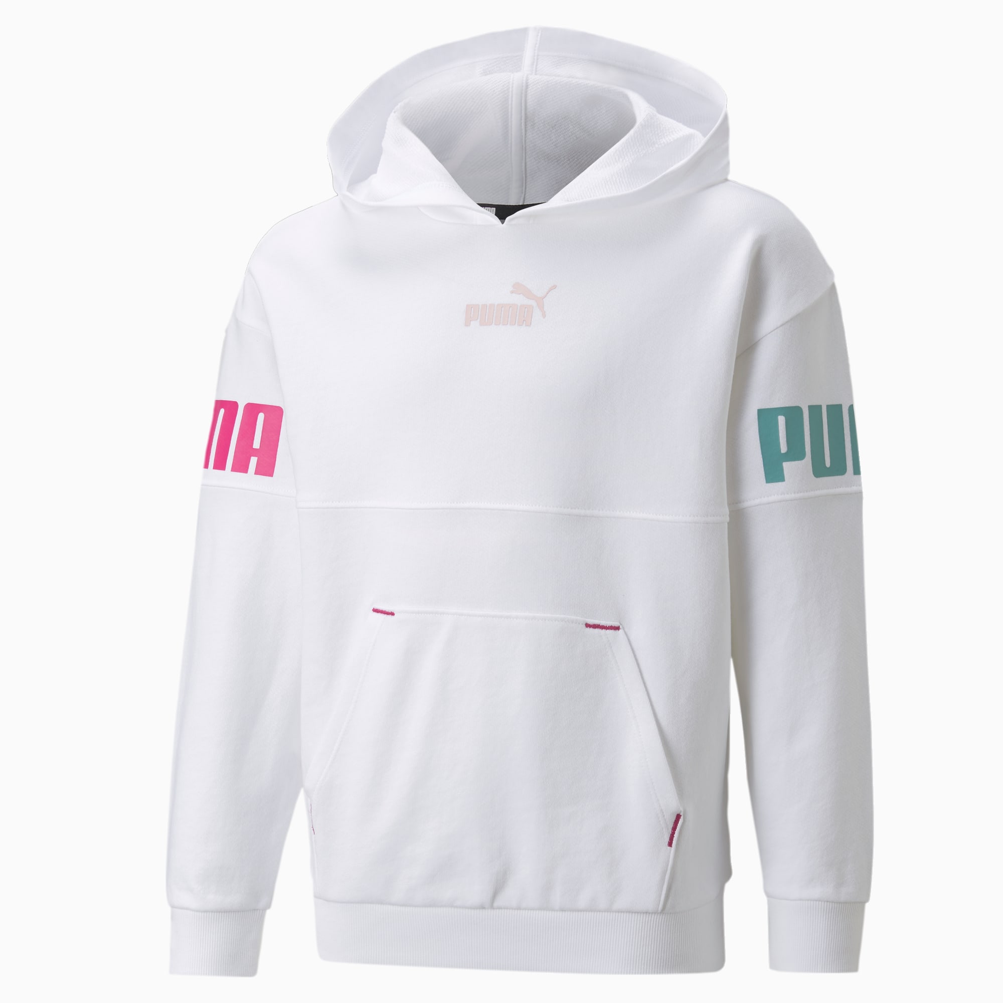 Girls grey outlet puma hoodie