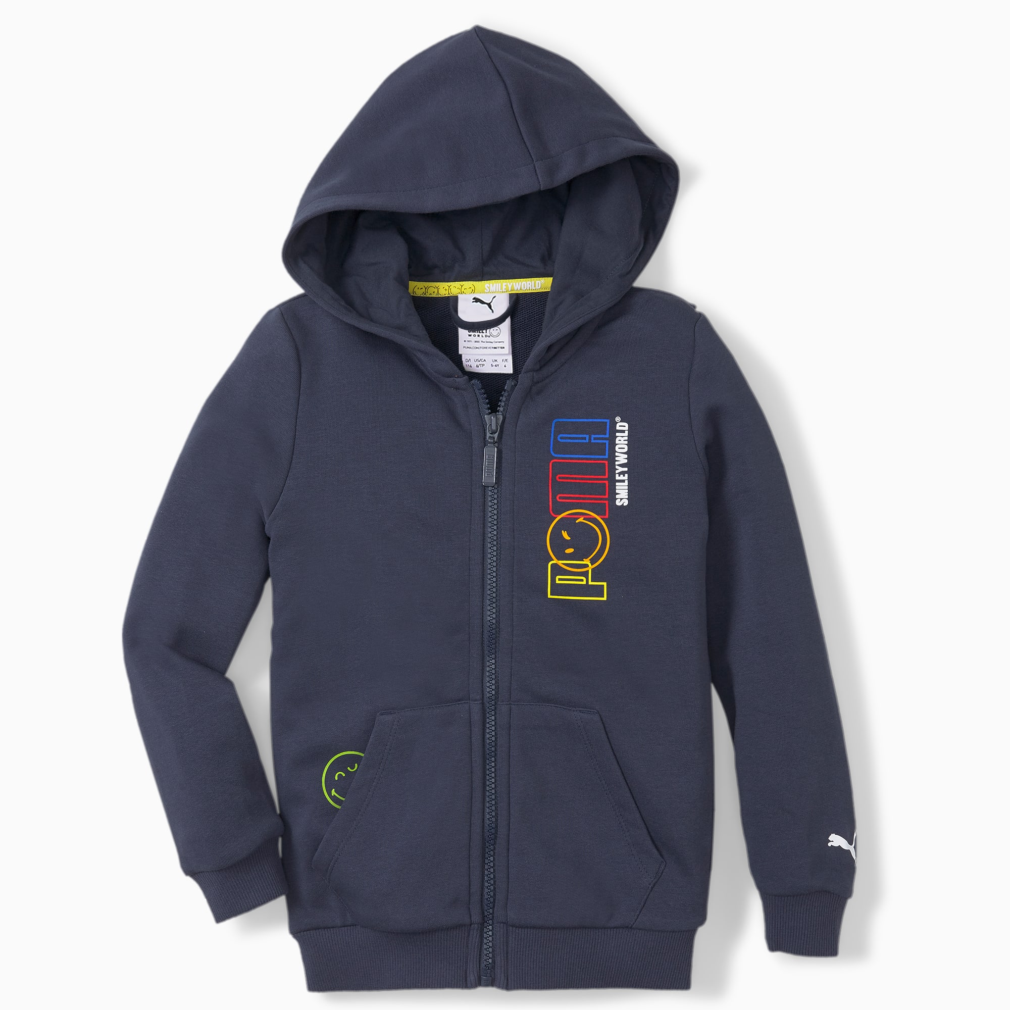 PUMA x SMILEY WORLD Full Zip Kids Hoodie