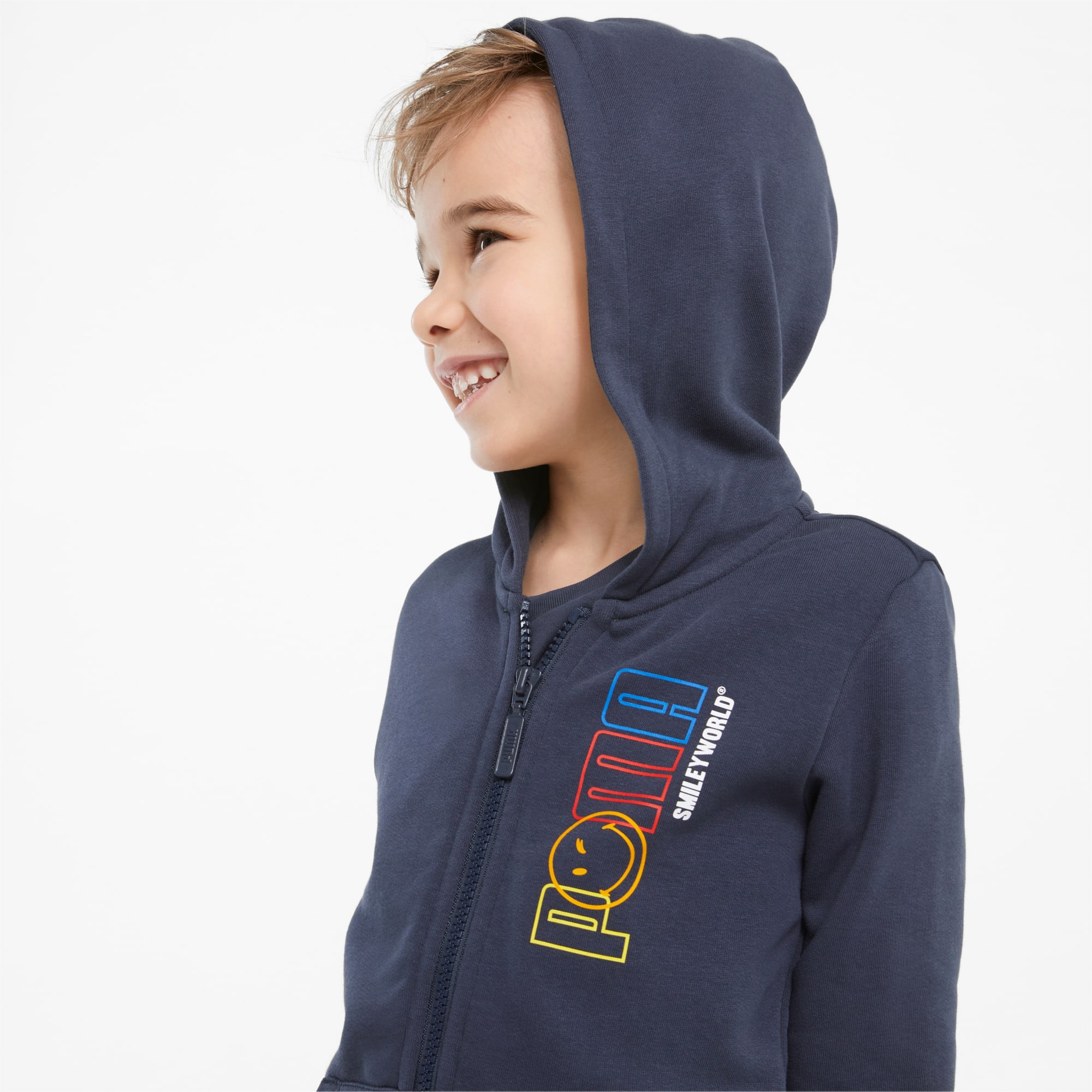 PUMA x SMILEY WORLD Full Zip Kids Hoodie