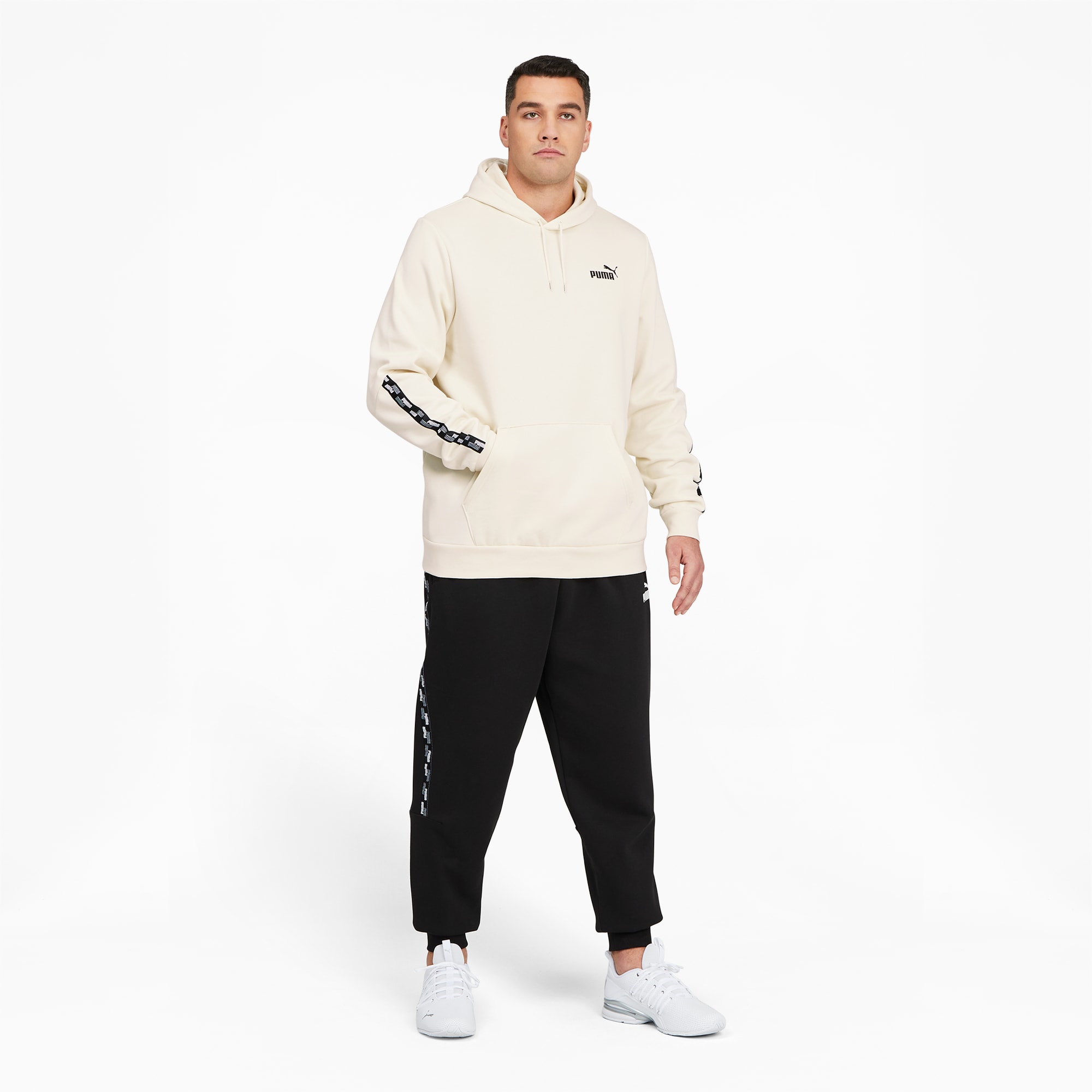 Puma panel script boyfriend hoodie sales