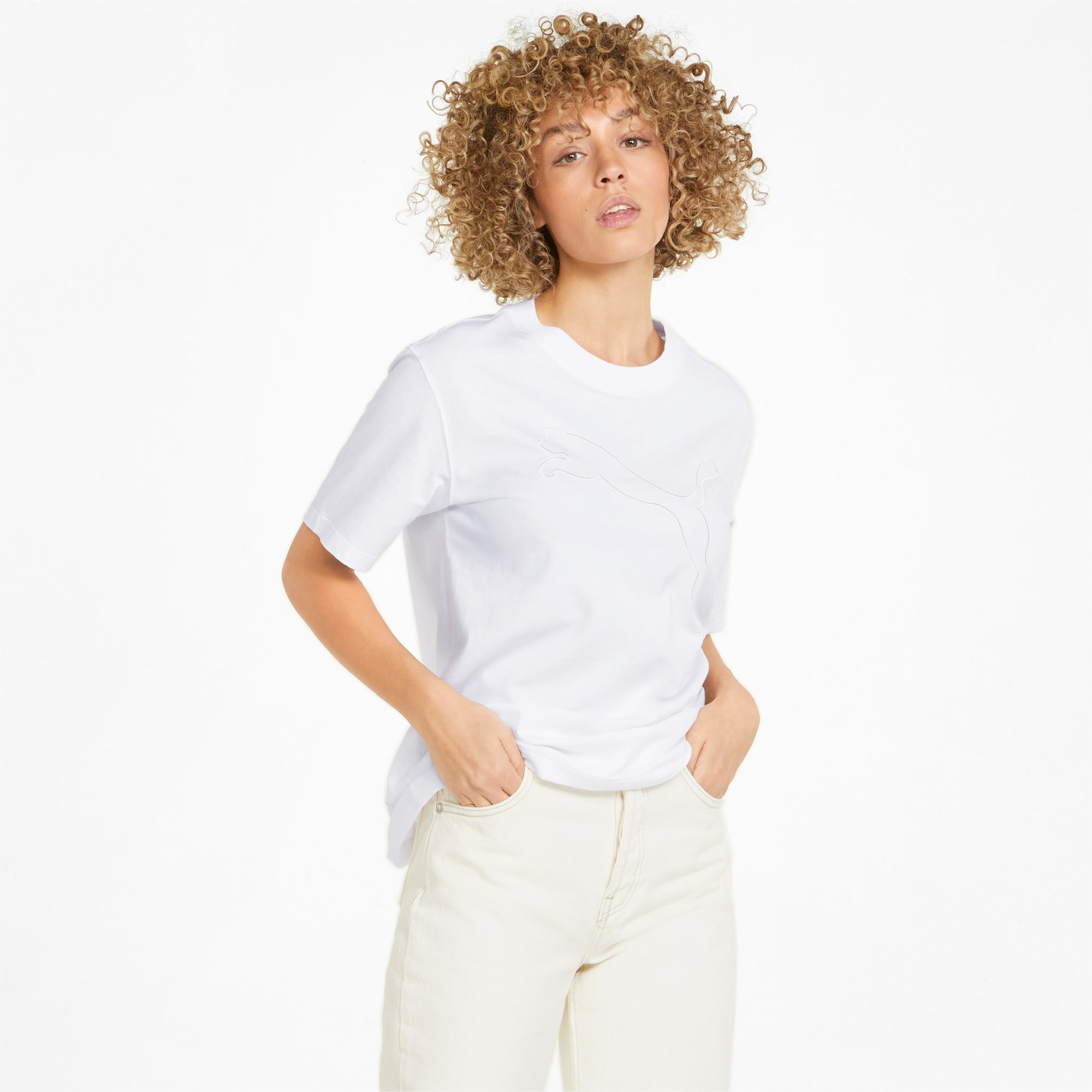 HER Women's Tee, Puma White, large-SEA
