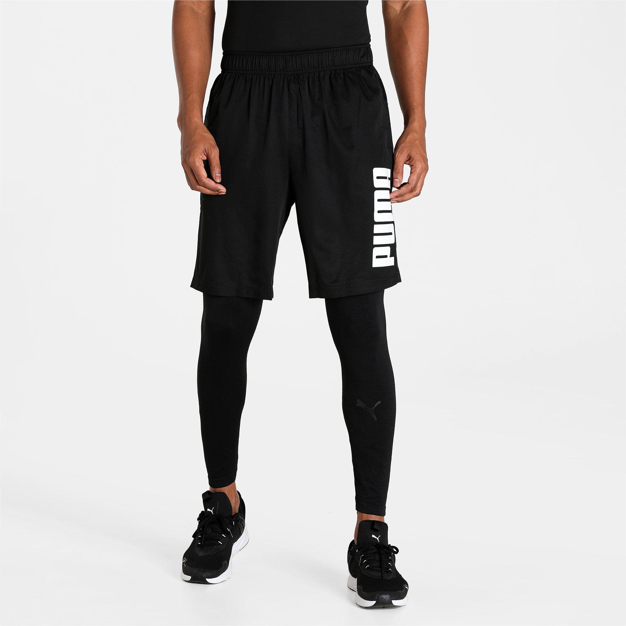 PUMA woven shorts in black