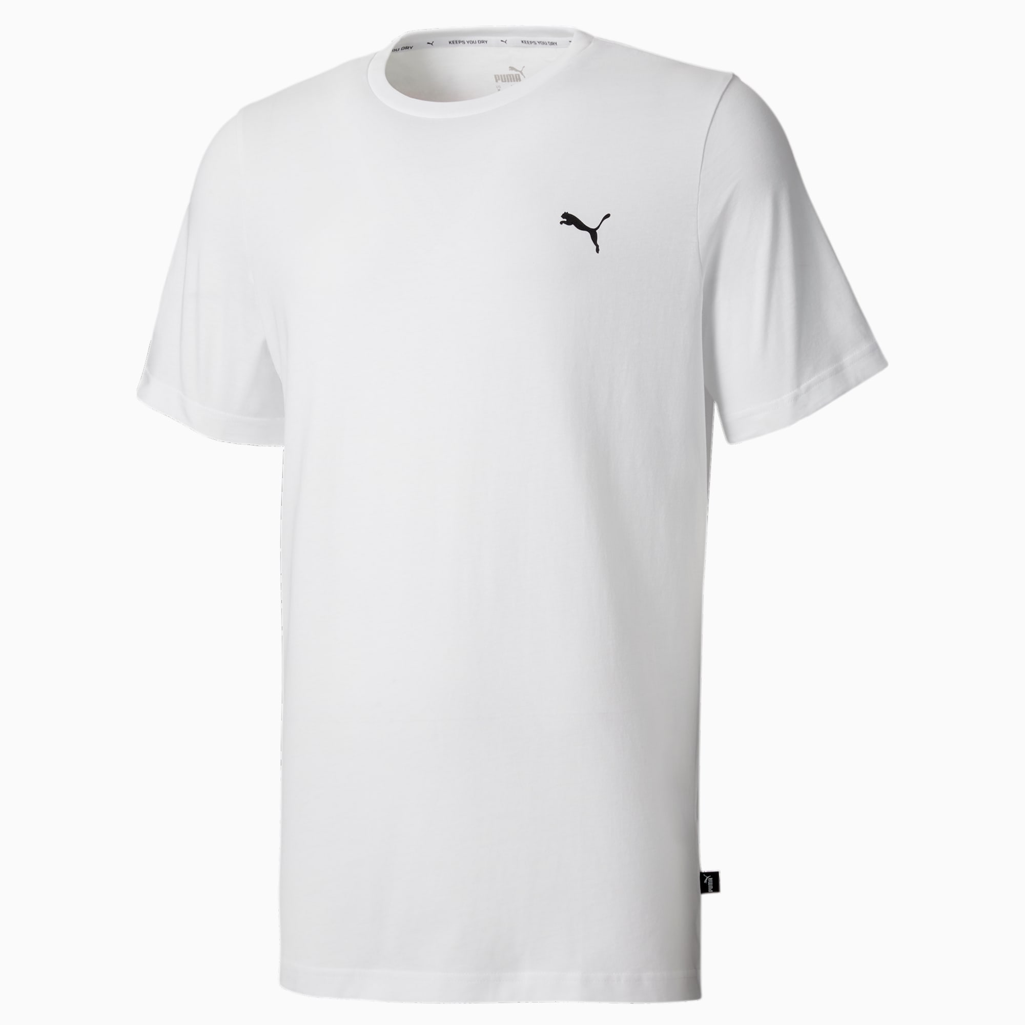 Essentials Men's Tee, Puma White, large-SEA