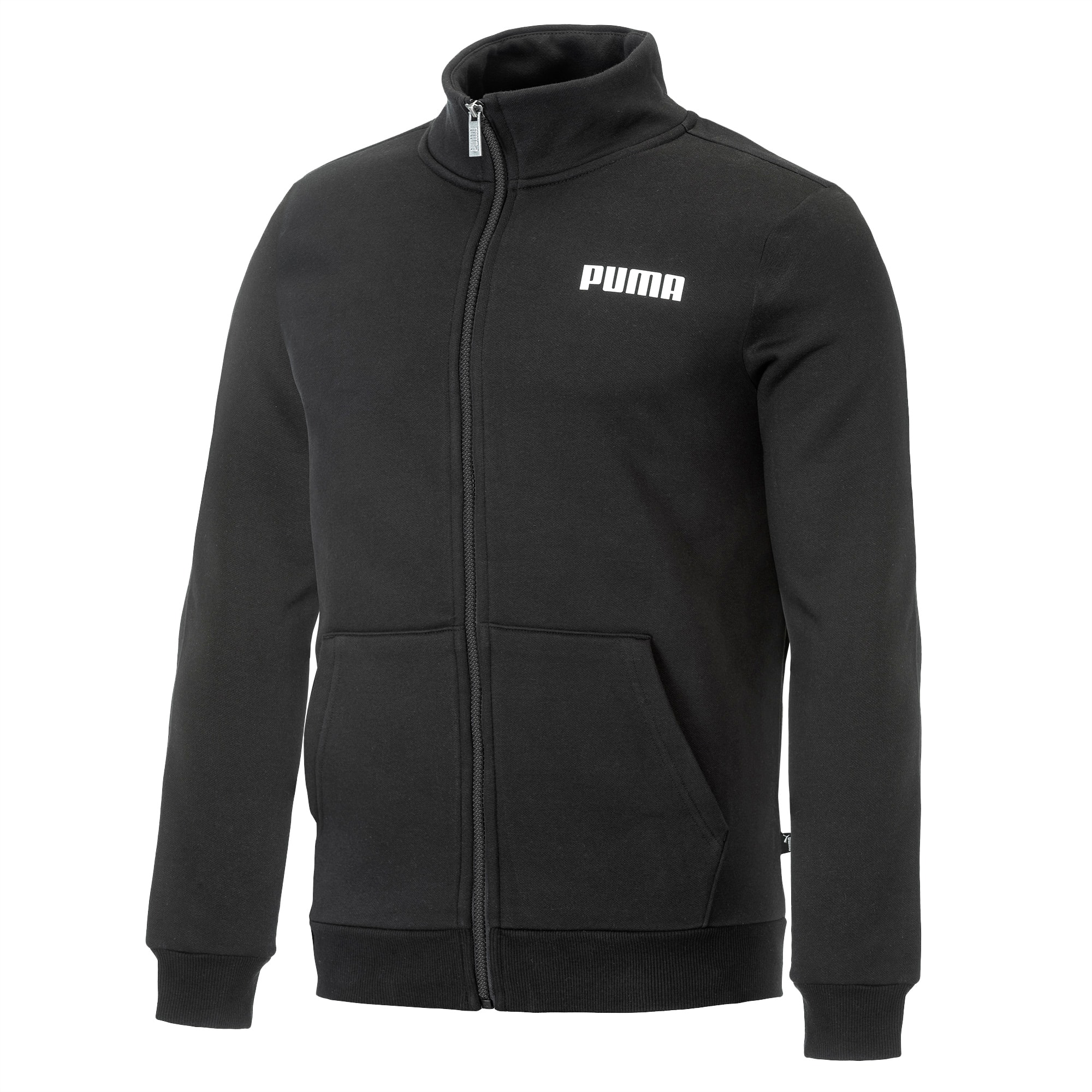 ESS Men's Fleece Track Jacket | Puma Black | PUMA Sweatshirts & Hoodies ...
