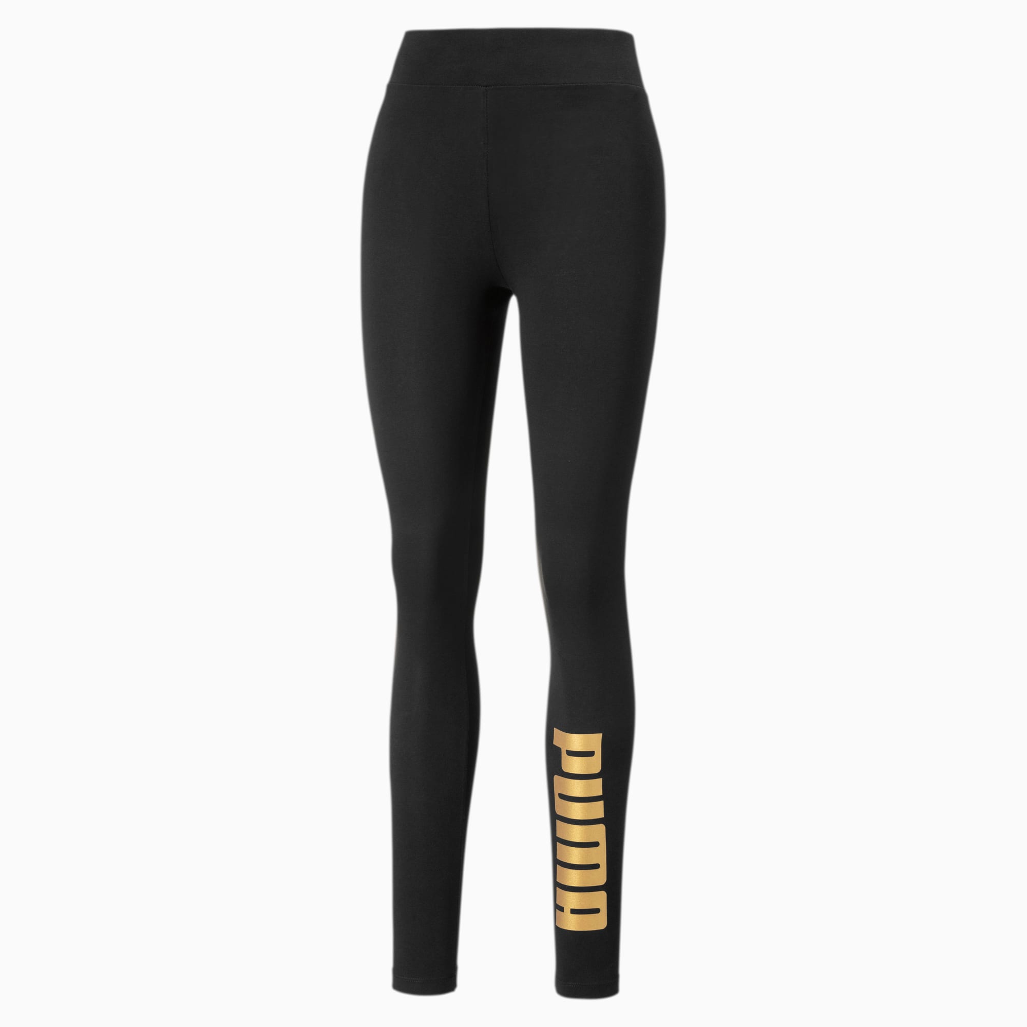 Black and gold leggings
