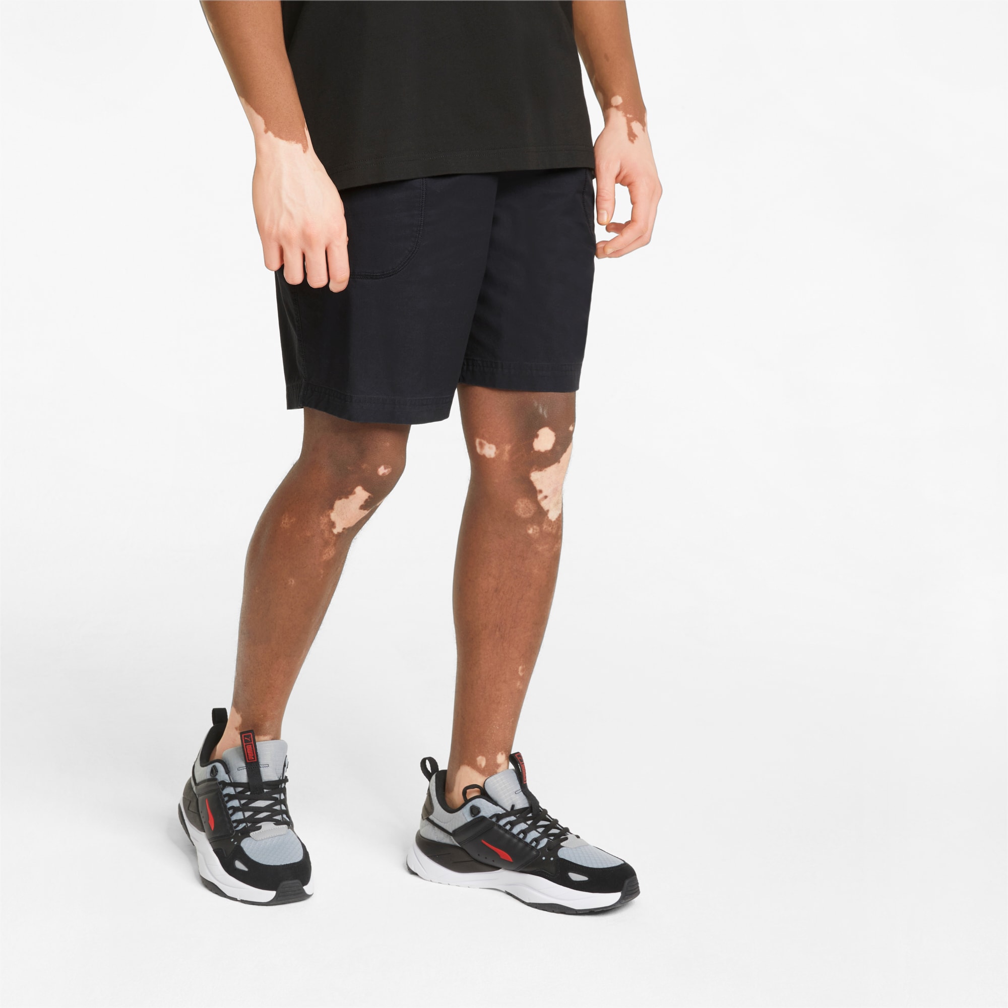 Mens puma fleece shorts on sale