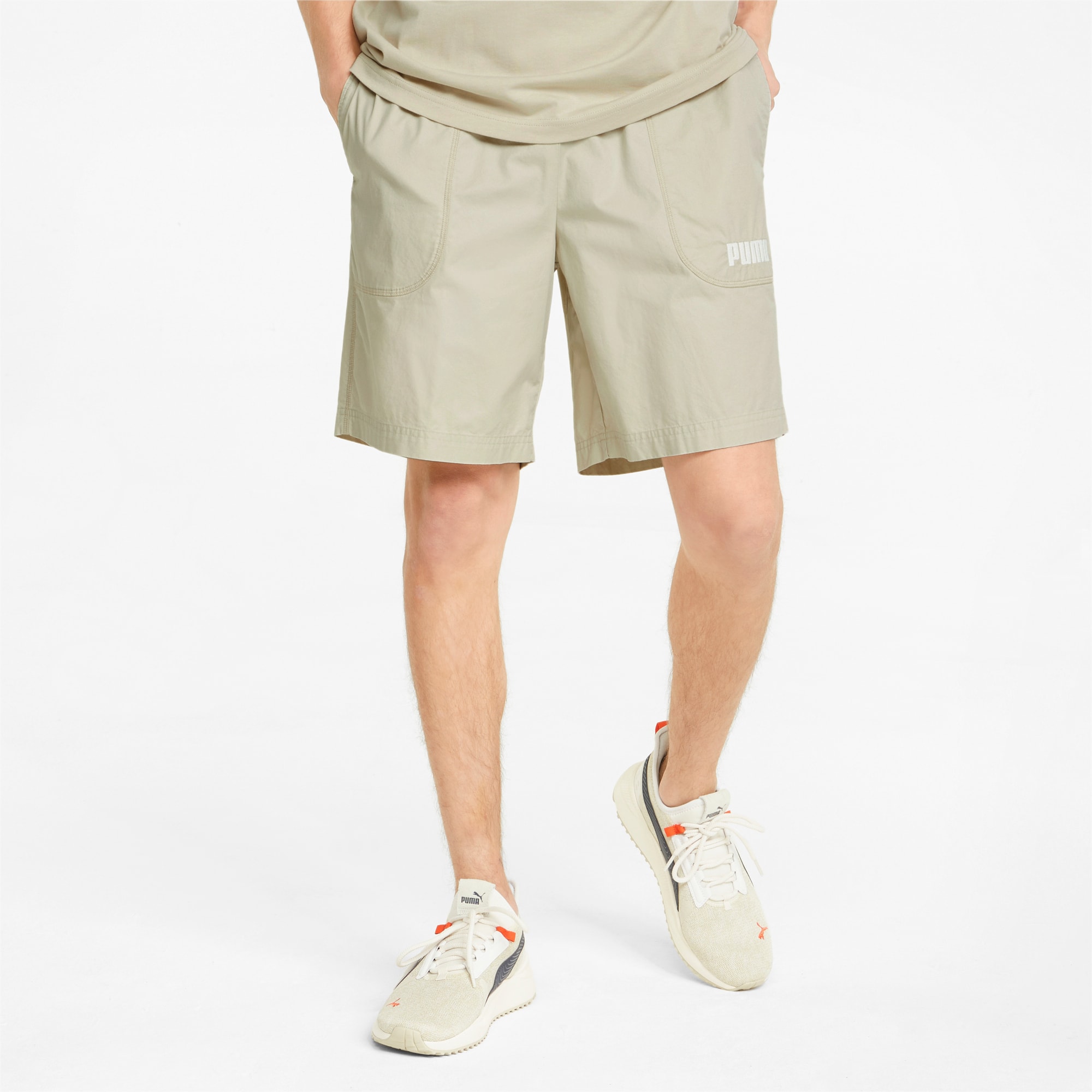 Puma khaki shorts sale