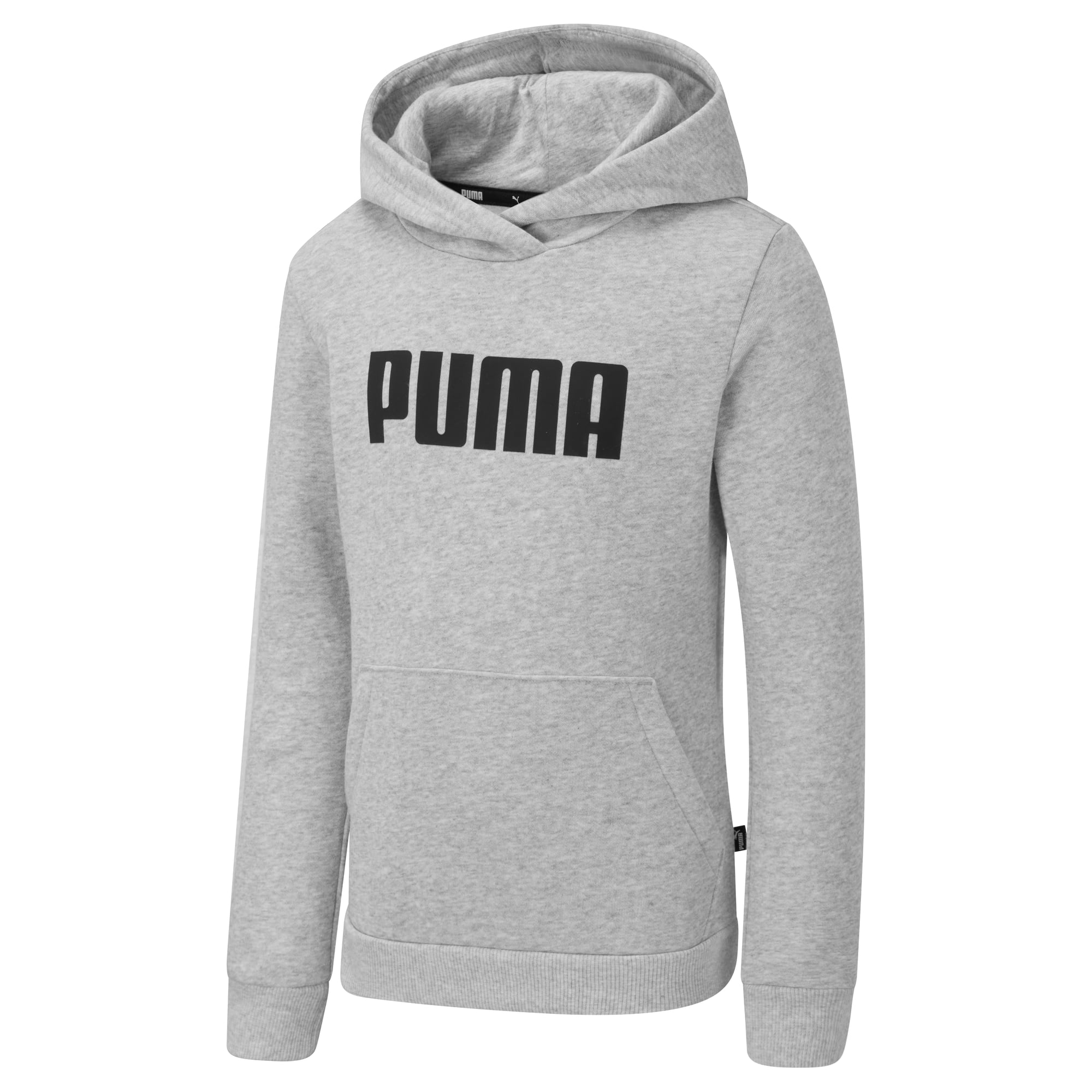 Essentials Full-Length Youth Hoodie | Light Gray Heather | PUMA SHOP ...