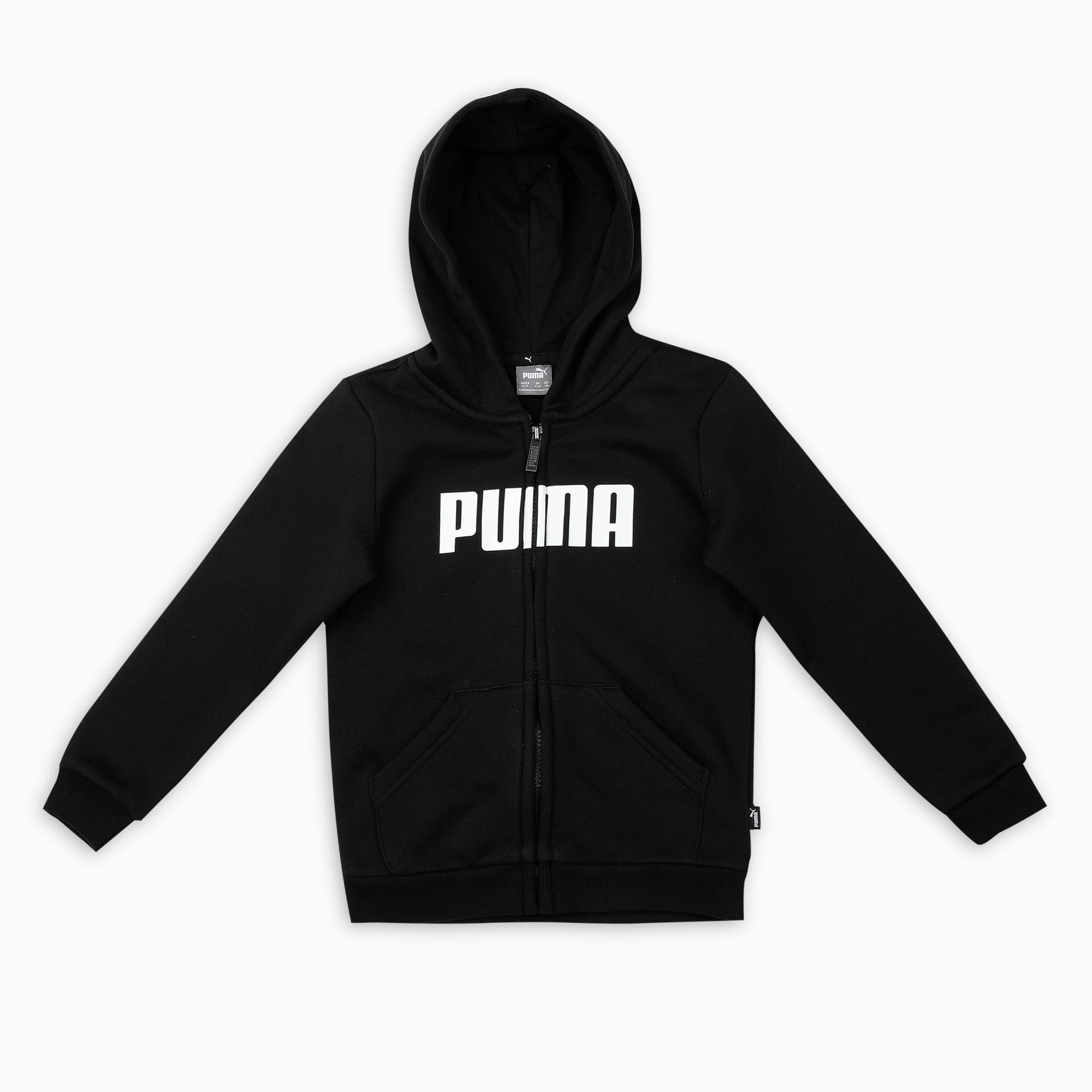 Essentials Full-Zip Kids' Hoodie | Puma Black | PUMA Shop All Puma | PUMA