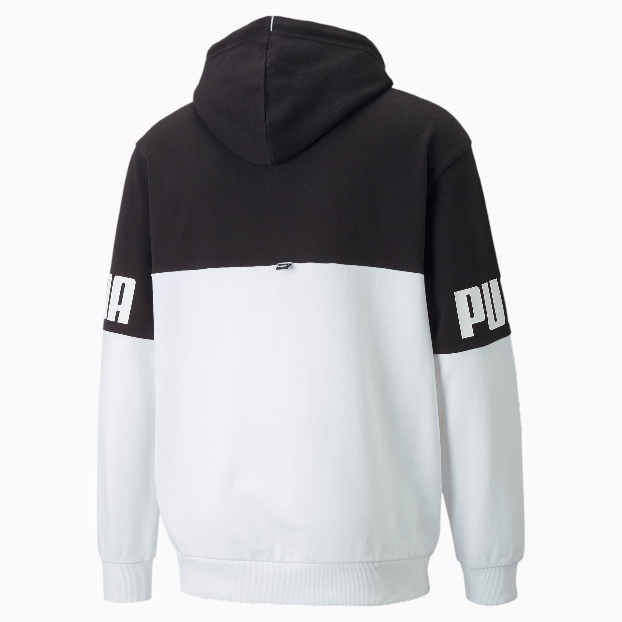 Puma POWER COLORBLOCK HOODIE UNISEX - Hoodie - myrtle/khaki