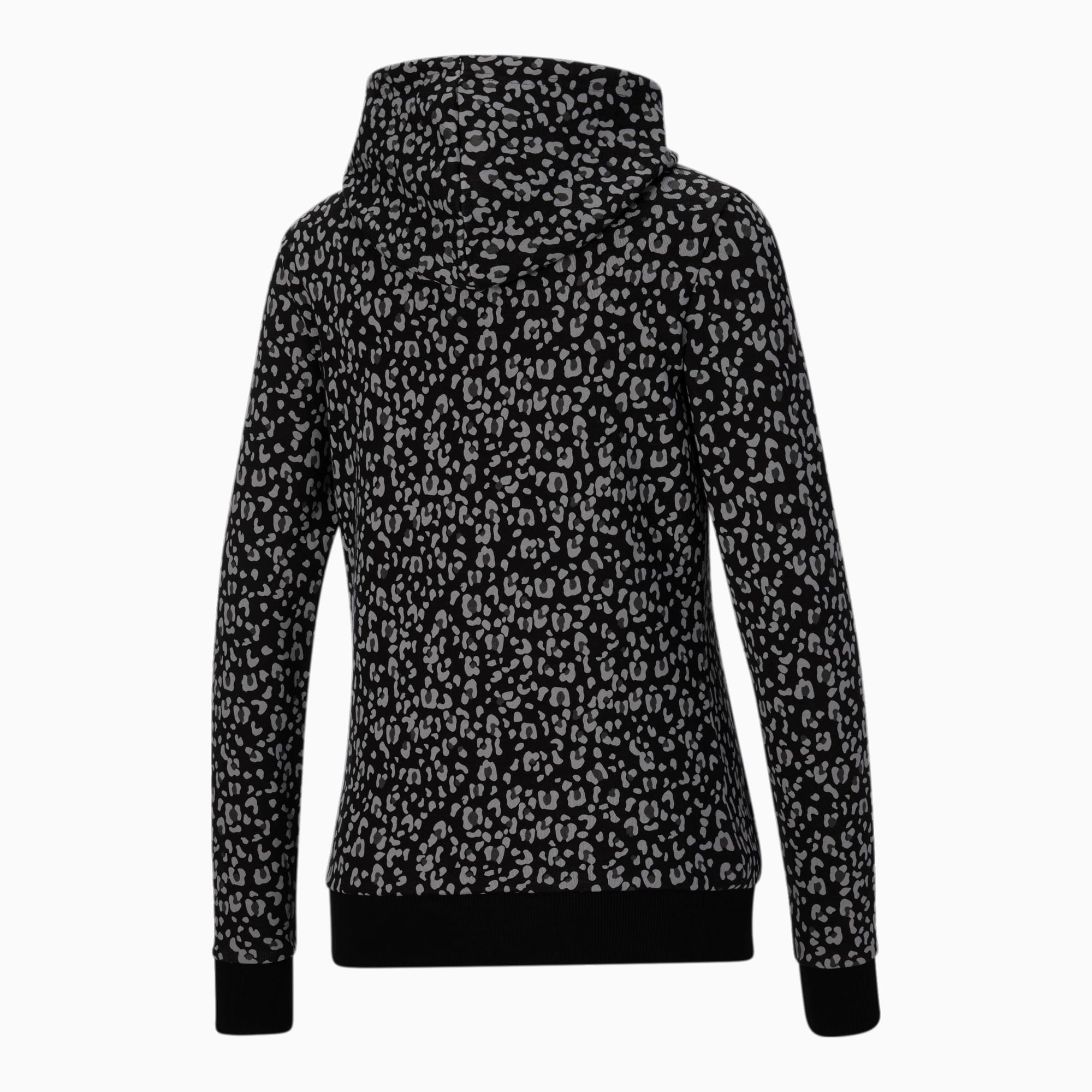 Puma oversized cheetah print hoodie clearance