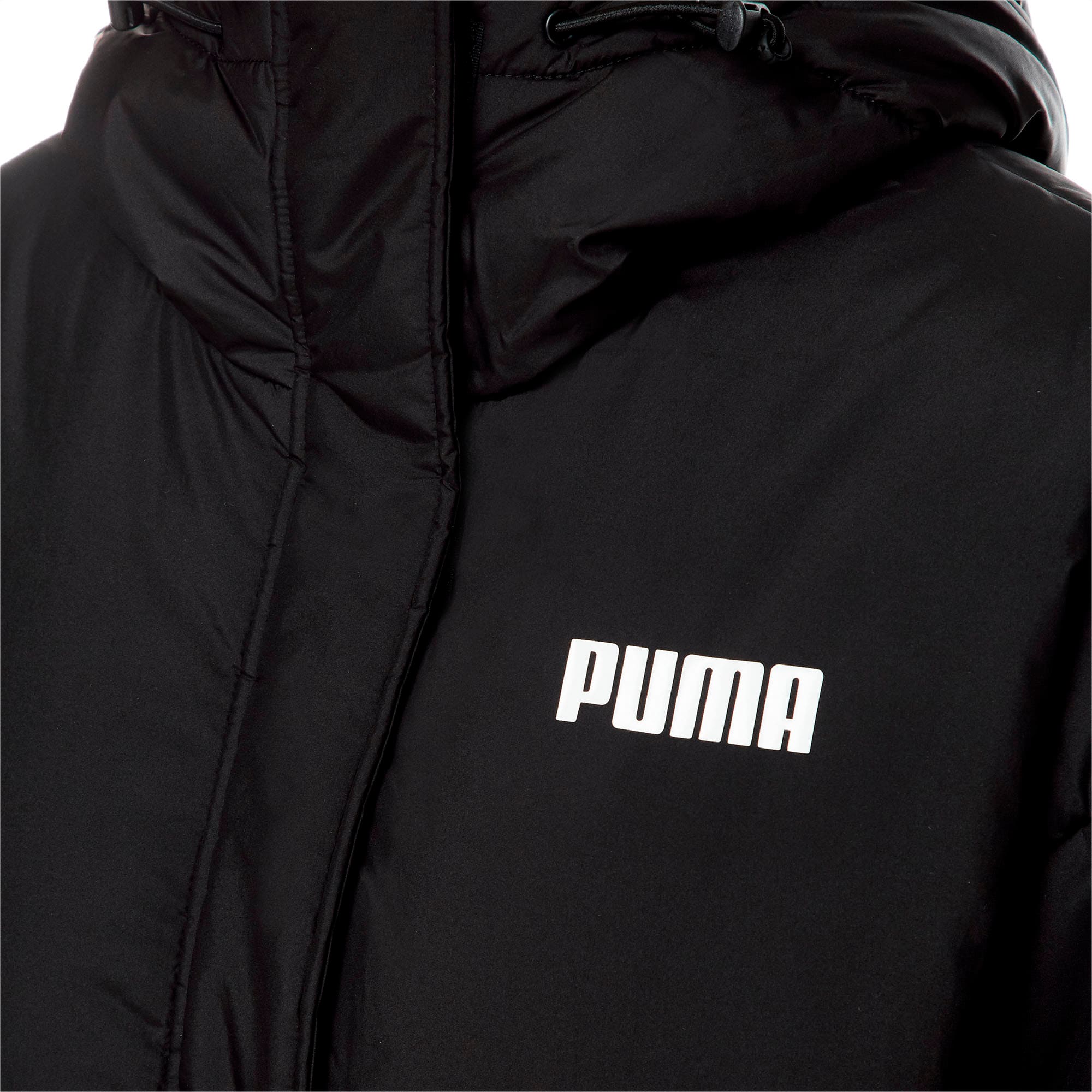 Puma womens essentials long padded coat puma black store