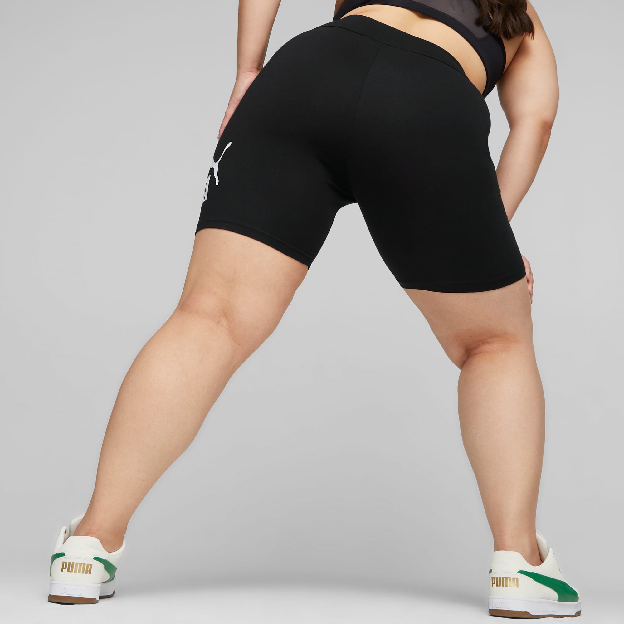 Essentials Logo Women s Short Leggings PUMA Shop All Puma PUMA