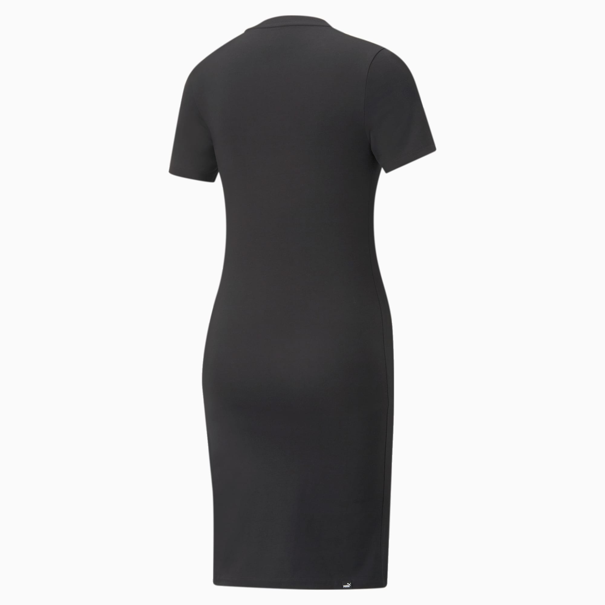 PUMA Women's Essentials Slim Tee Dress, Light Gray Heather I, X